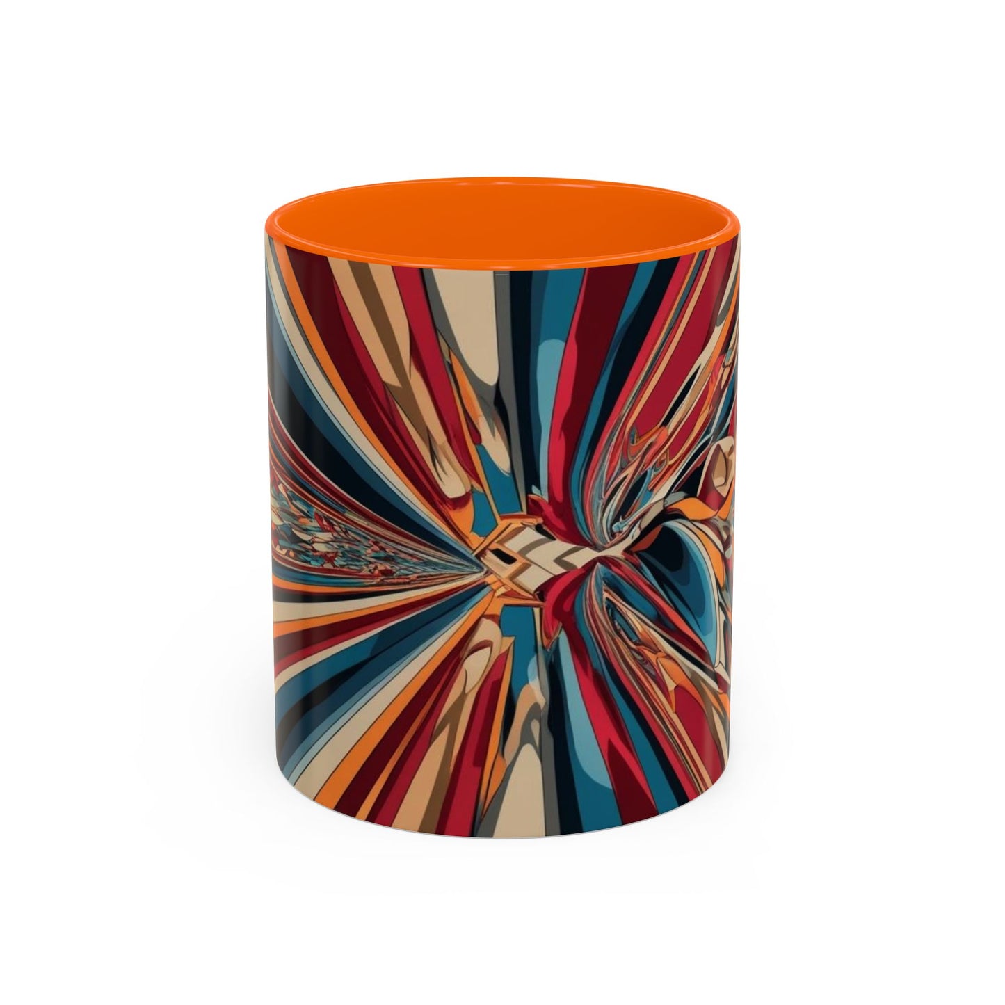 Optical Illusion Accent Mug – Ceramic Coffee Cup