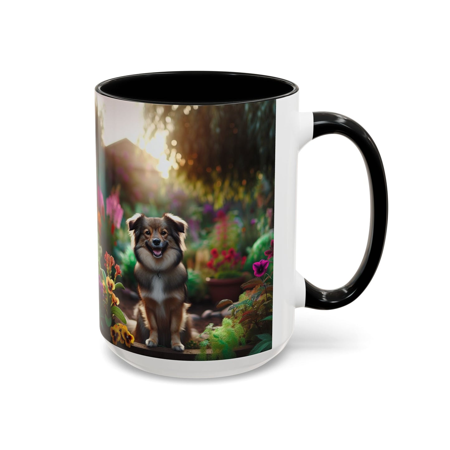 Taza de café con orquídea inca peruana: el regalo perfecto para los amantes de los perros.