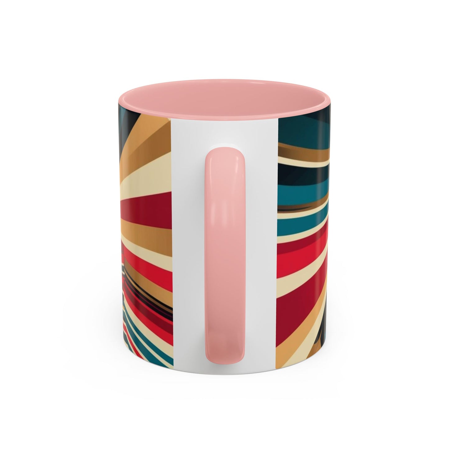 Optical Illusion Accent Mug – Ceramic Coffee Cup