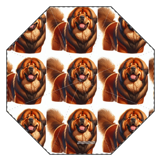 Tibetan Mastiff Semi-Automatic Foldable Umbrella