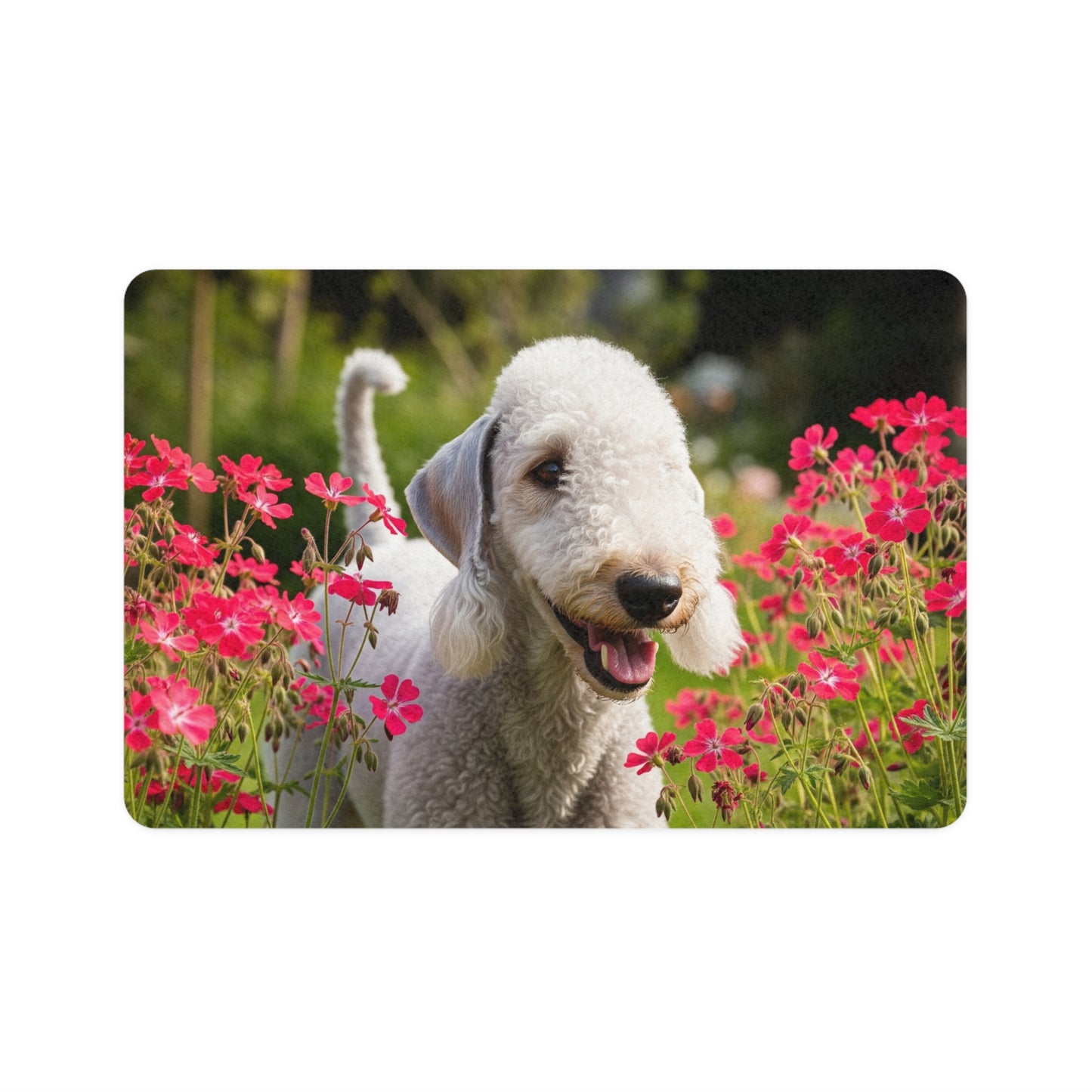 Pet Food Mat (12x18) - Bedlington Terrier