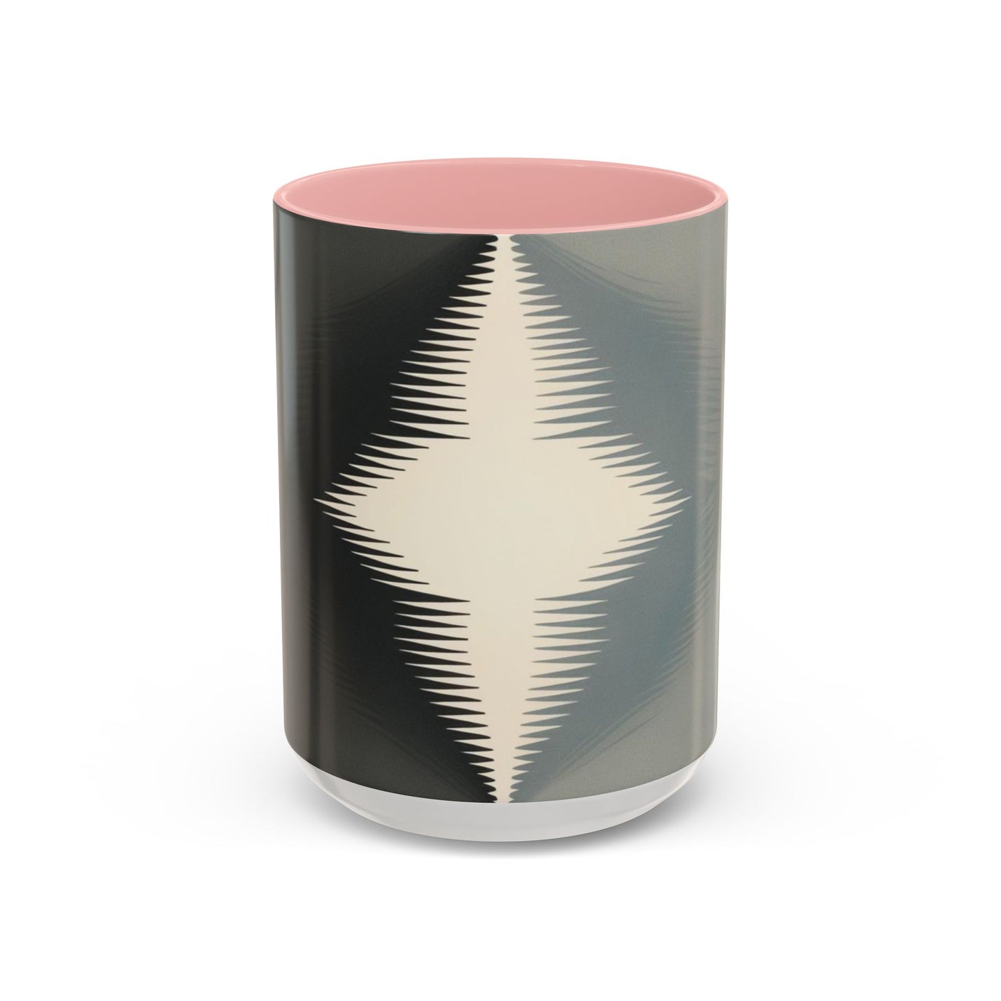 Optical Illusion Accent Mug – Ceramic Coffee Cup