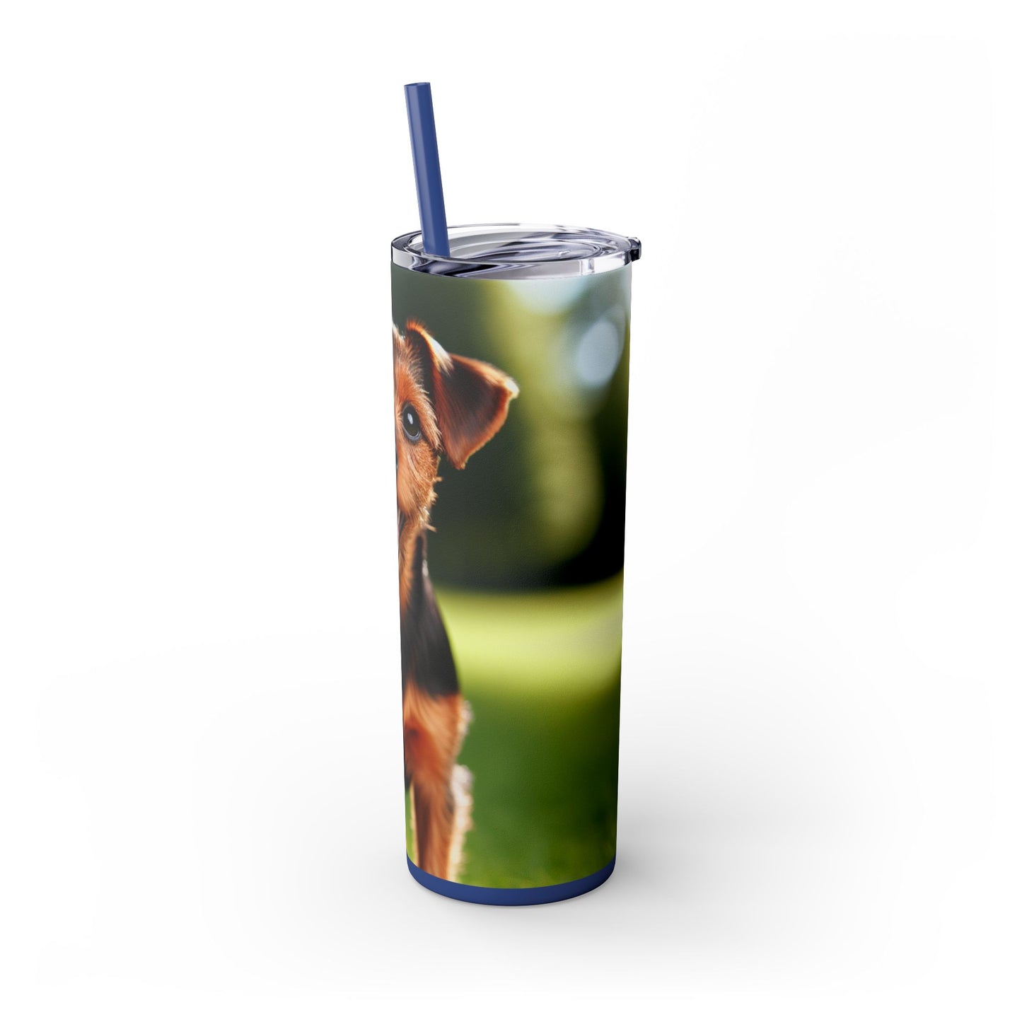 Deutscher Jagdterrier Vaso con pajita, 20 oz
