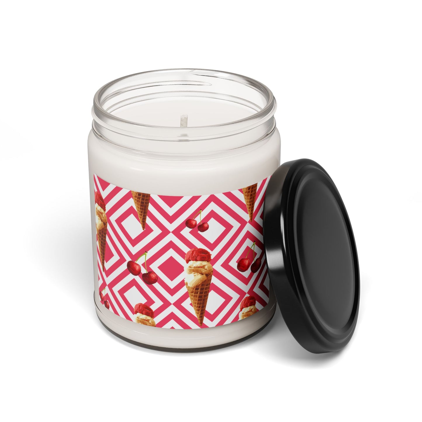 Cherry Ice Cream- Scented Soy Candle, 9oz