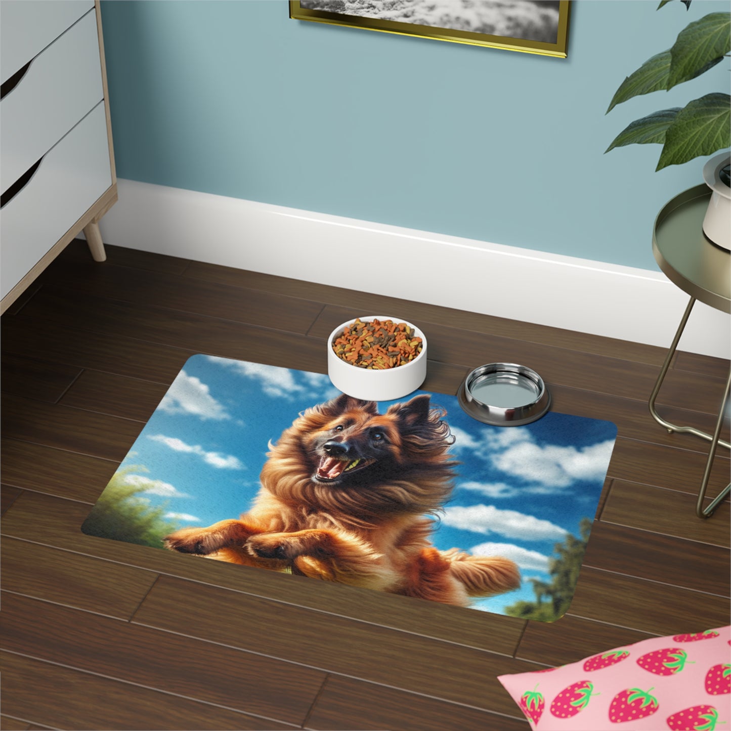 Pet Food Mat (12x18) - Belgian Shepherd Dog Laekenois