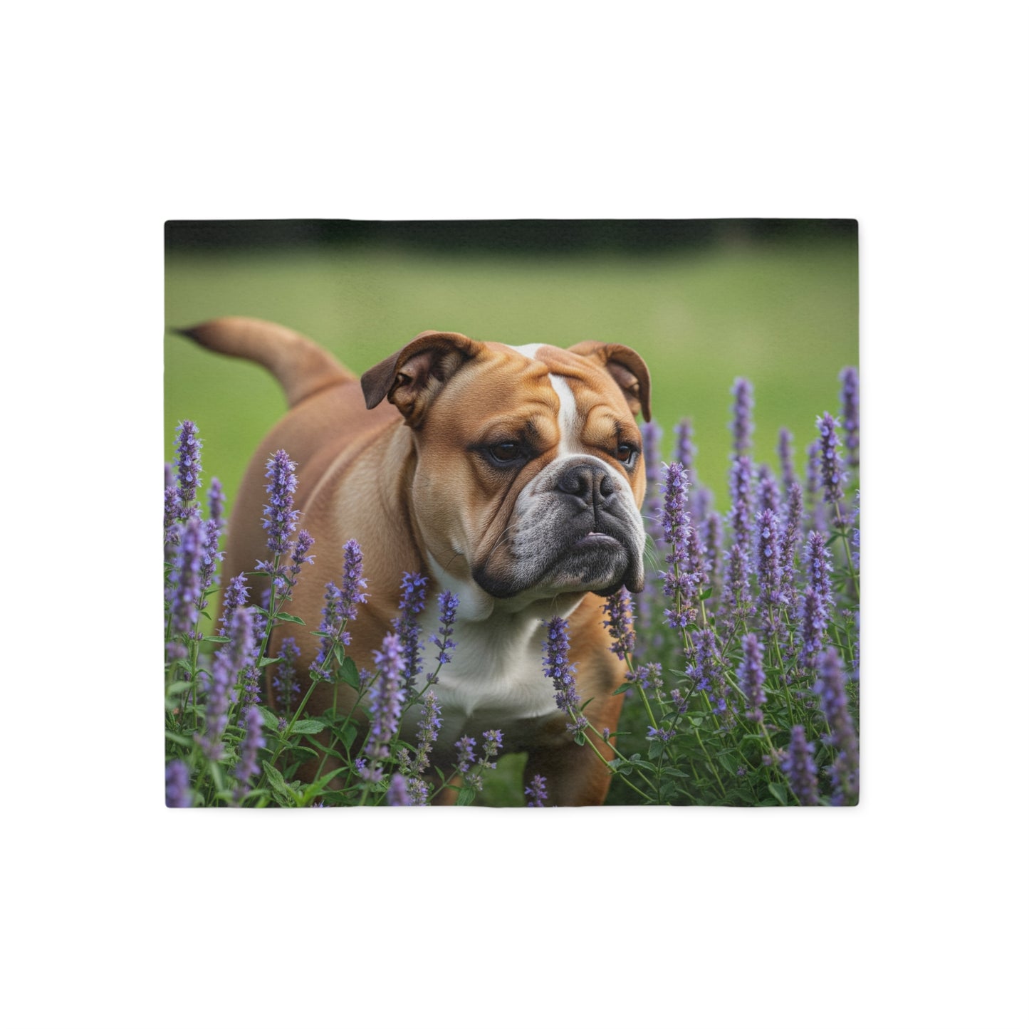 Manta sudadera con diseño de bulldog británico