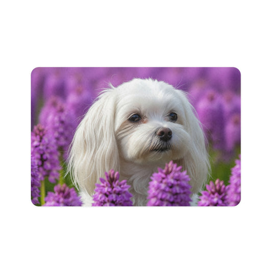 Pet Food Mat (12x18) - Maltese