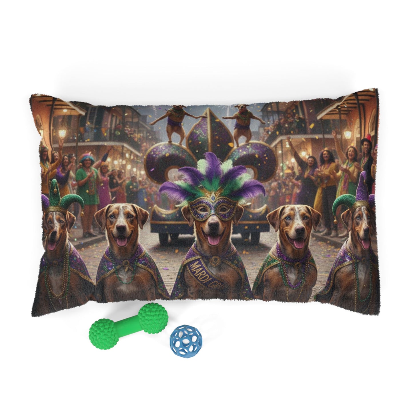 Mardi Gras Dog Parade Pet Bed