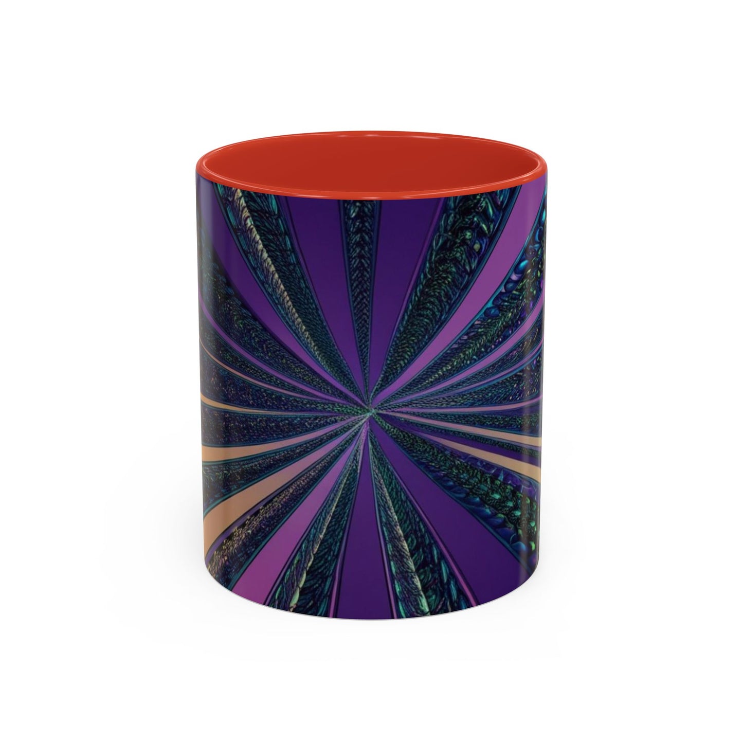 Optical Illusion Accent Mug – Ceramic Coffee Cup