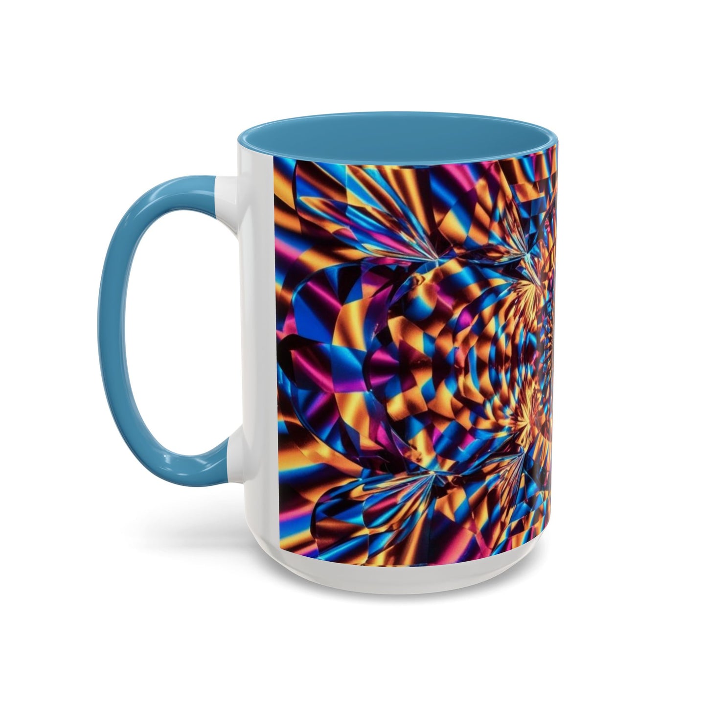 Optical Illusion Accent Mug – Ceramic Coffee Cup