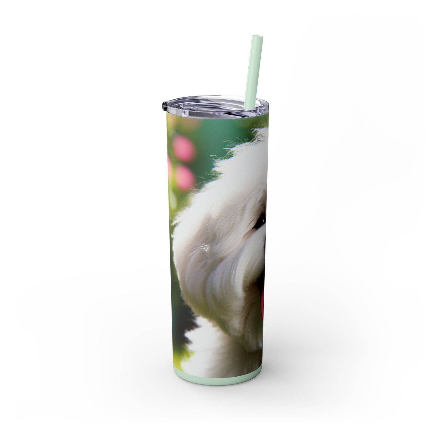Skinny Tumbler with Straw – 20 oz Stainless Steel Cup