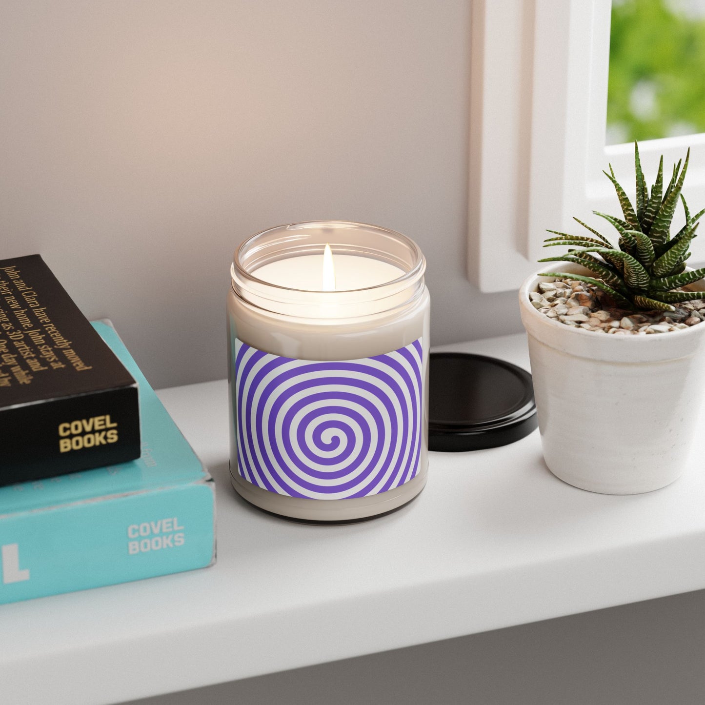 Purple Swirl- Scented Soy Candle, 9oz