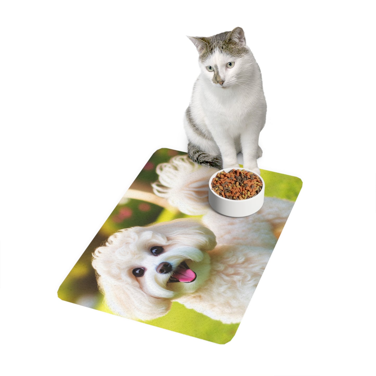 Pet Food Mat (12x18) - Maltipoo