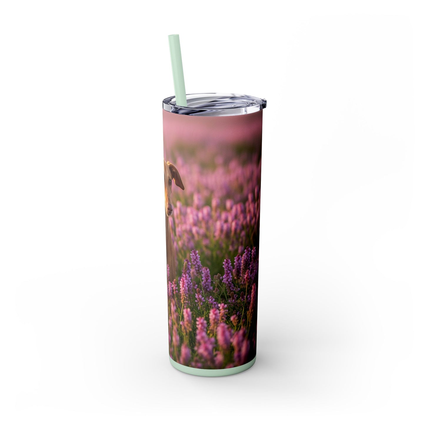 Skinny Tumbler with Straw – 20 oz Stainless Steel Cup