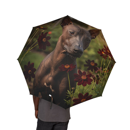 Xoloitzcuintli Semi-Automatic Foldable Umbrella