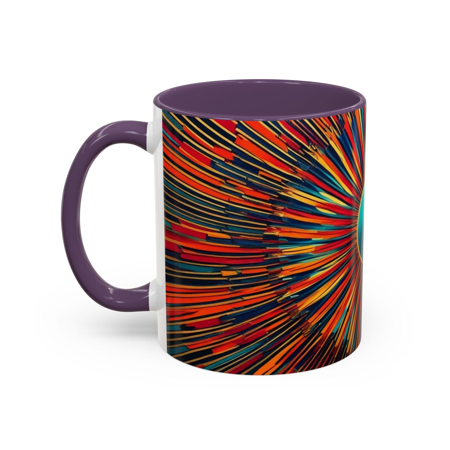 Optical Illusion Accent Mug – Ceramic Coffee Cup