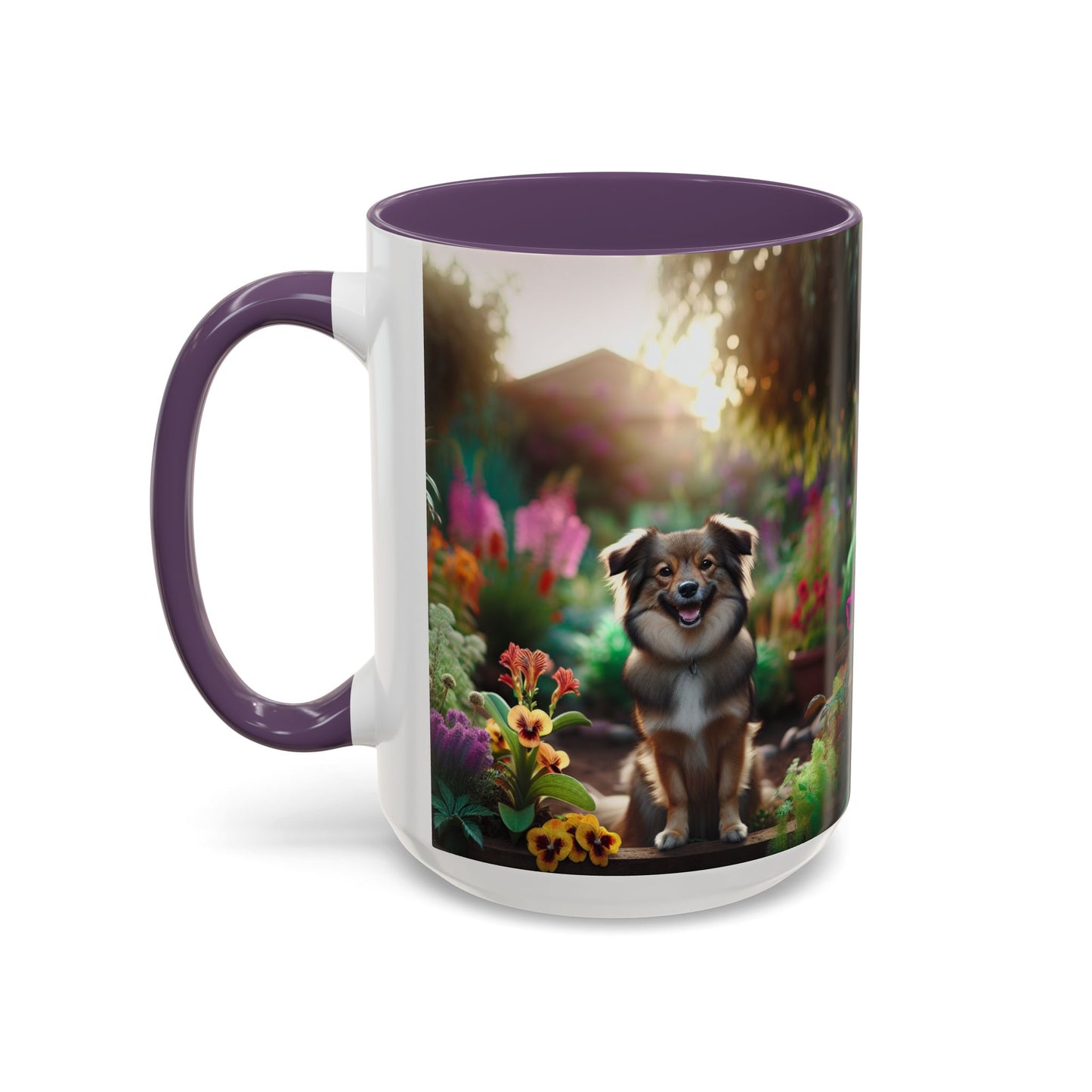 Taza de café con orquídea inca peruana: el regalo perfecto para los amantes de los perros.
