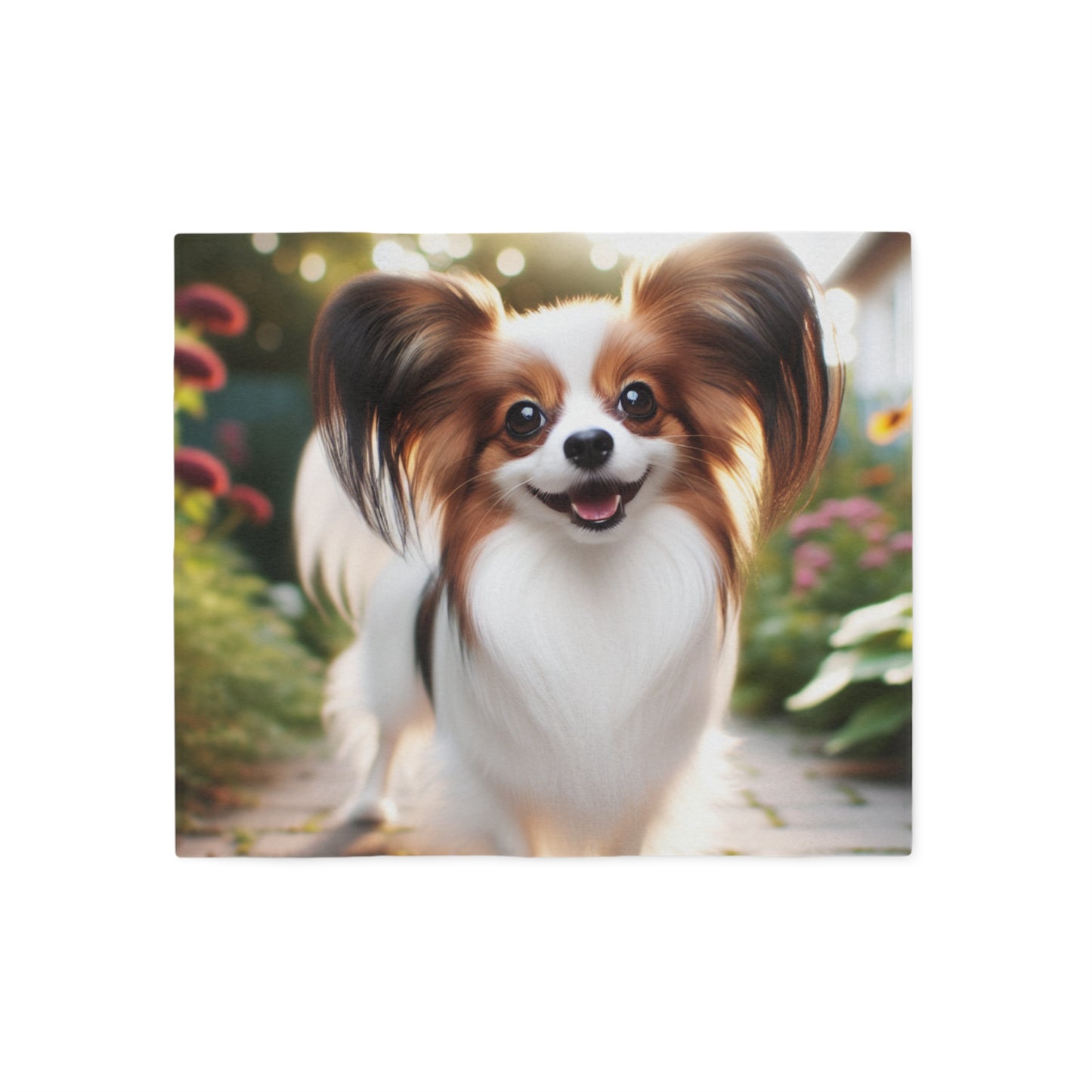Papillon Sweatshirt Blanket