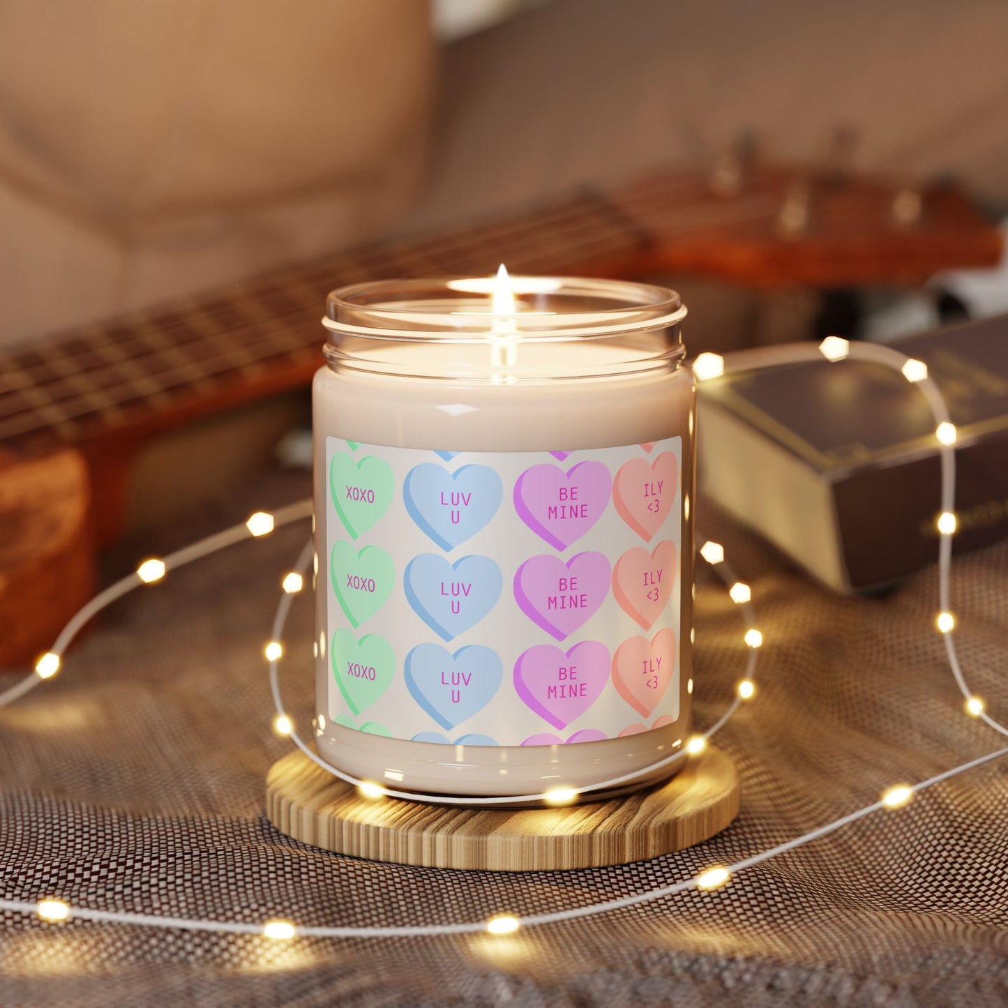 Candy Hearts- Scented Soy Candle, 9oz