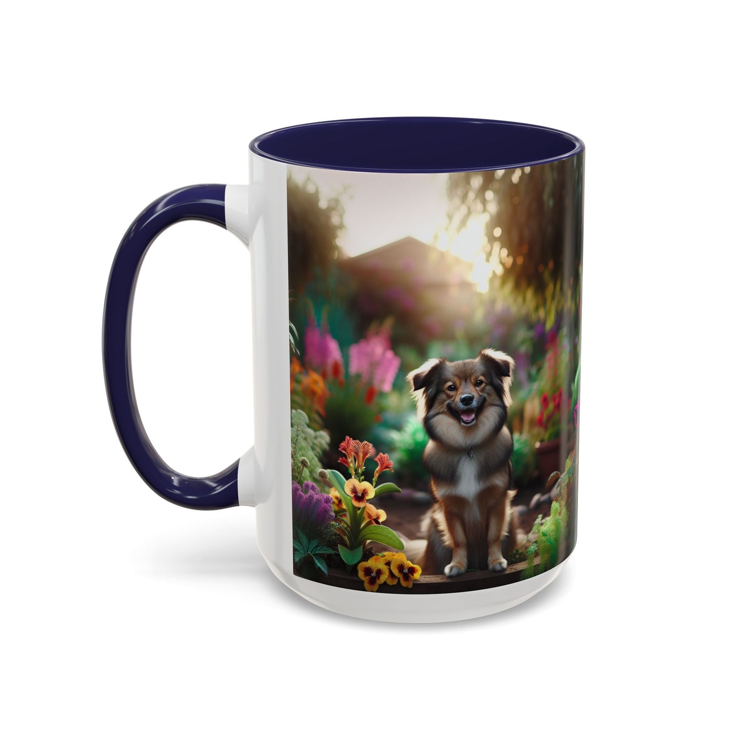 Taza de café con orquídea inca peruana: el regalo perfecto para los amantes de los perros.