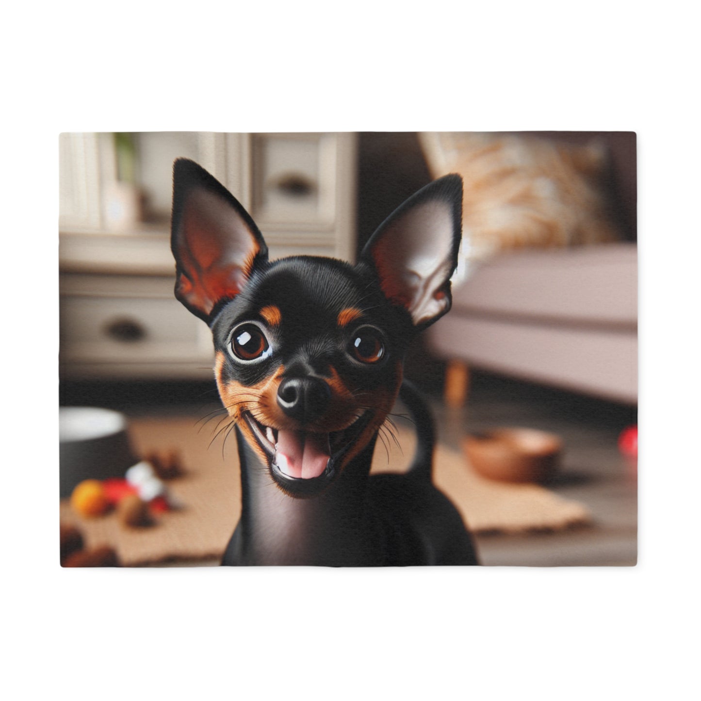 English Toy Terrier Sweatshirt Blanket