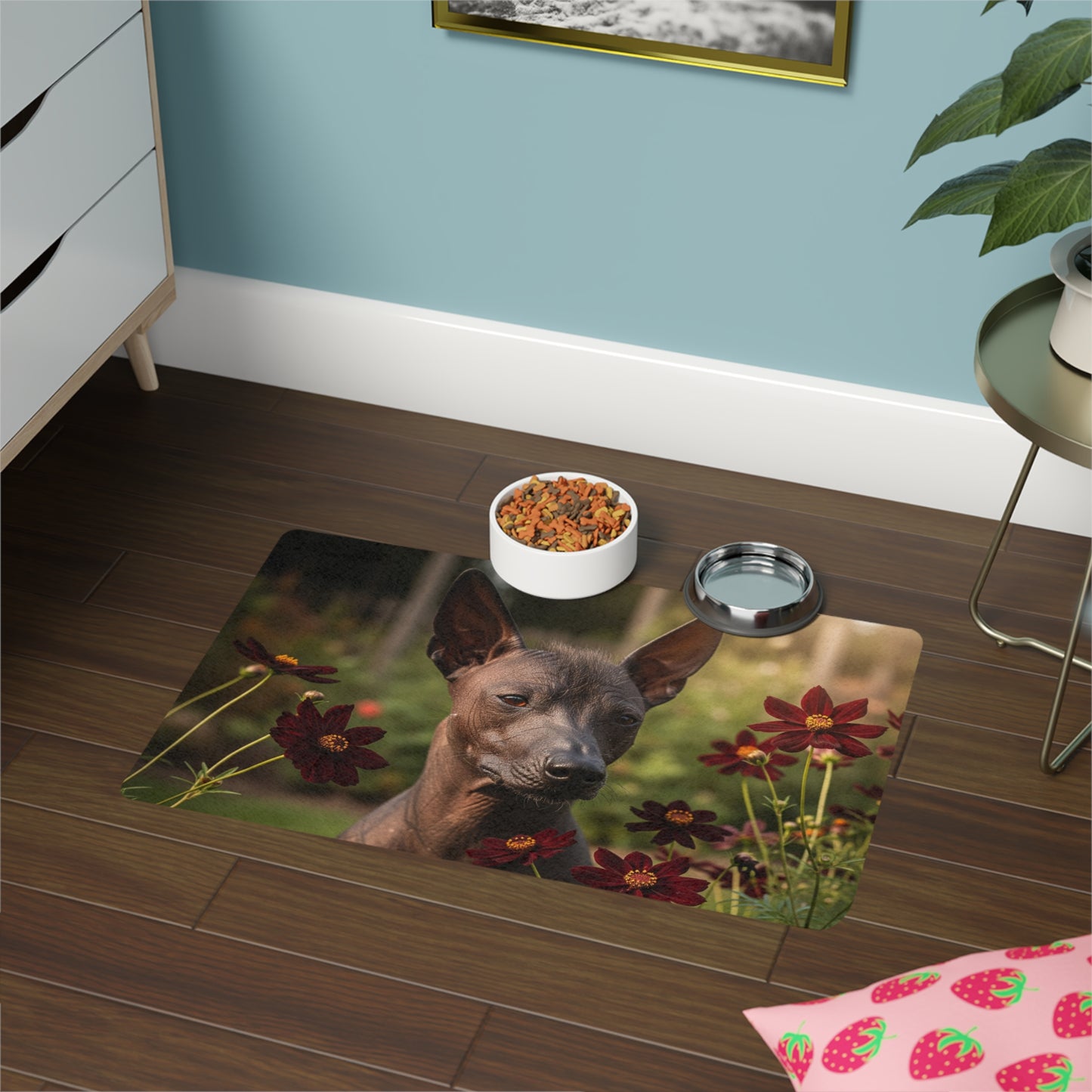 Pet Food Mat (12x18) - Xoloitzcuintli