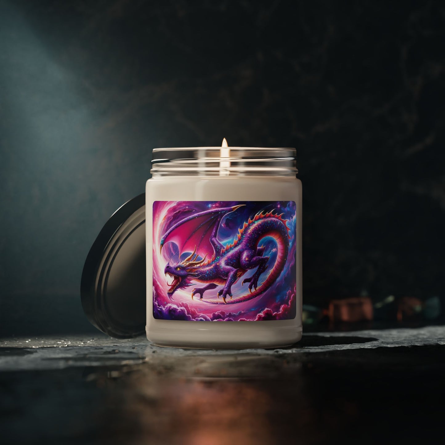 Glittery Dragon- Scented Soy Candle, 9oz