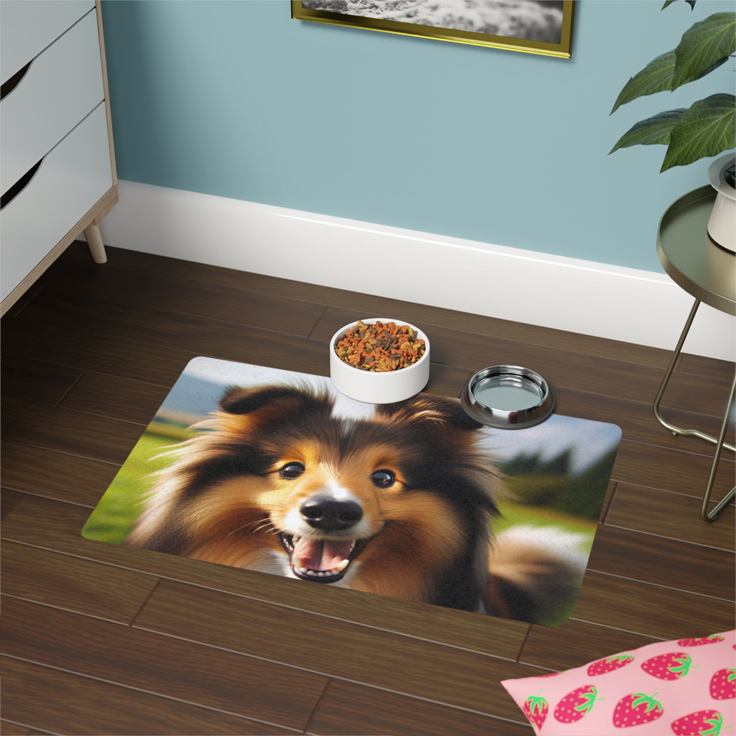 Pet Food Mat (12x18) - Shetland Sheepdog