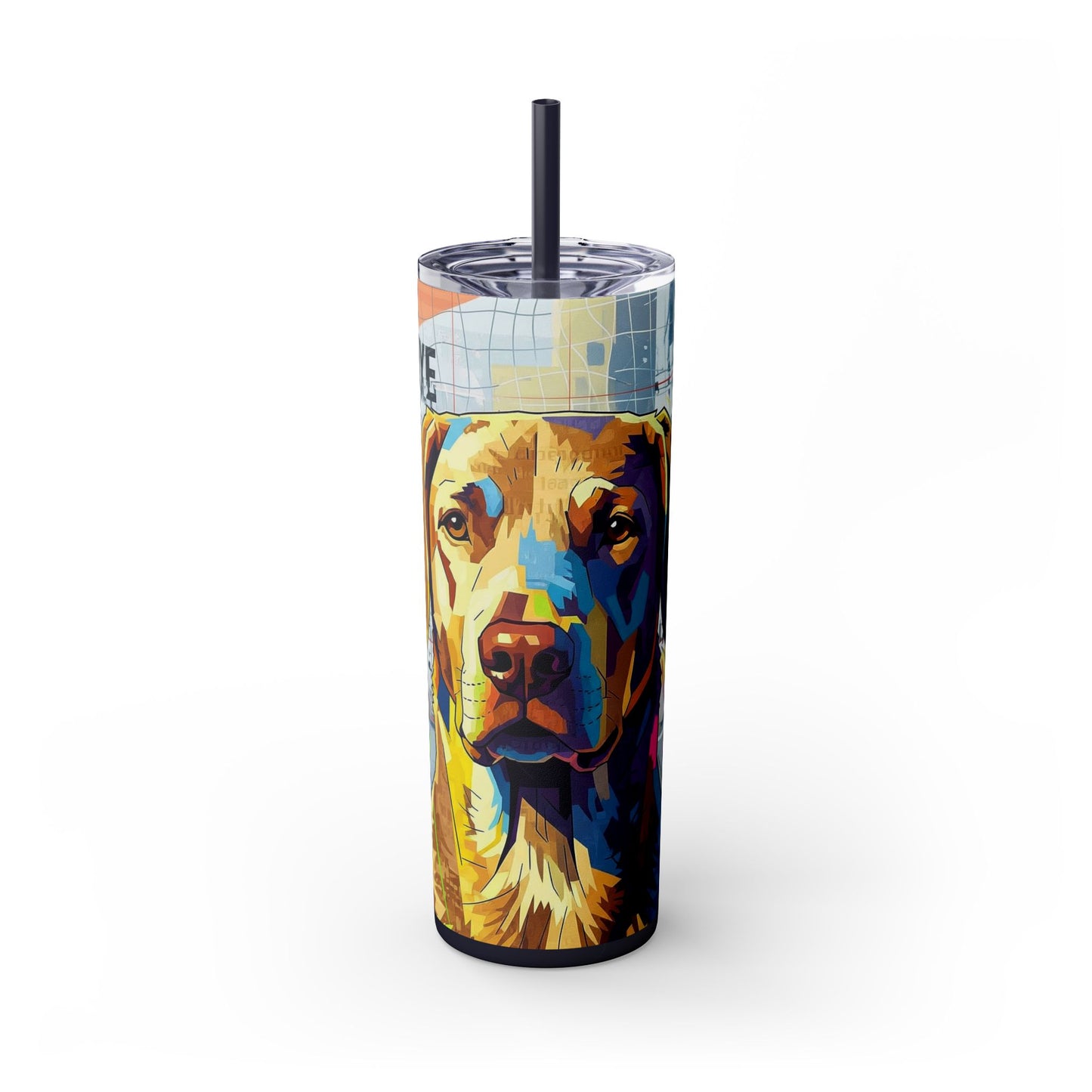 Skinny Tumbler with Straw – 20 oz Stainless Steel Cup