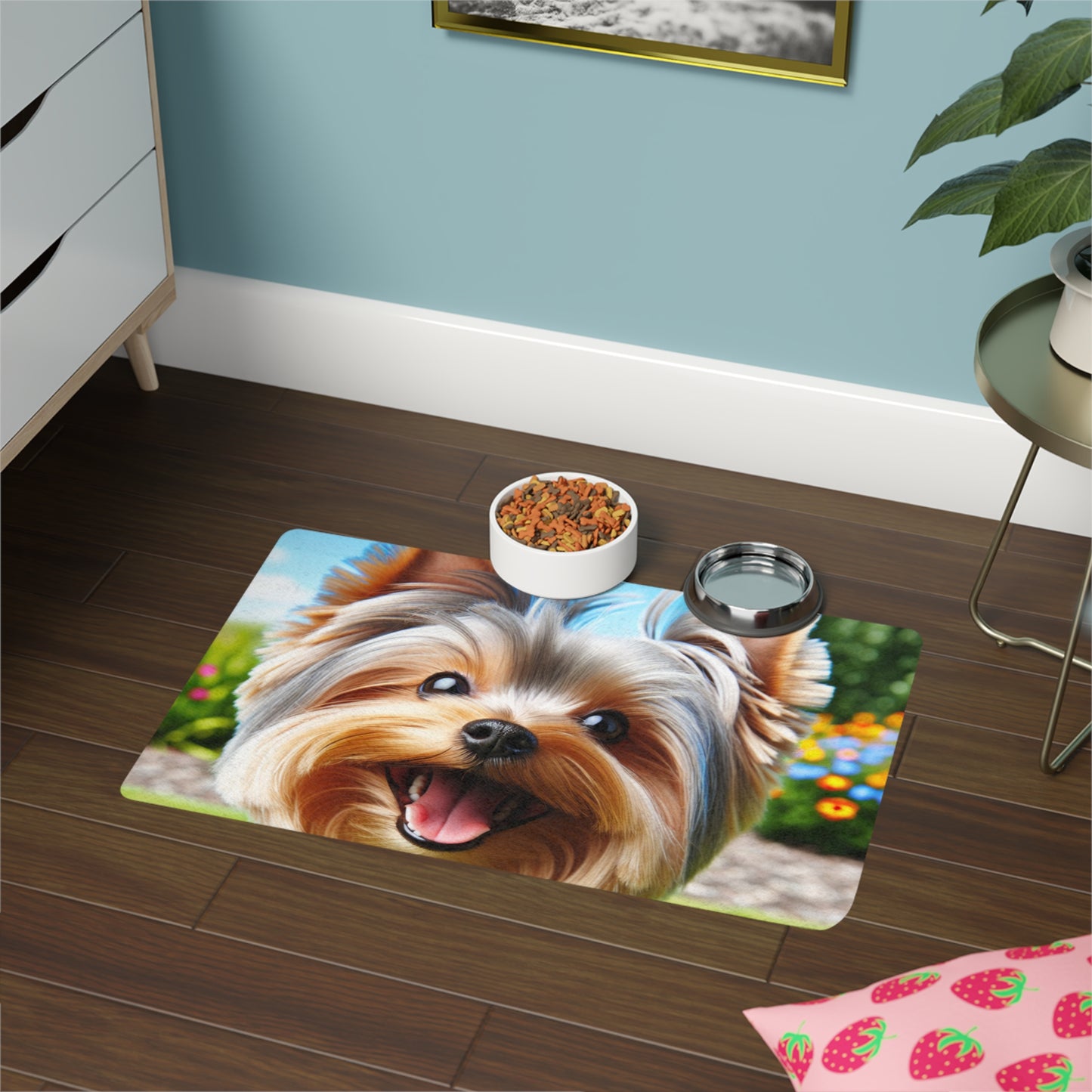 Pet Food Mat (12x18) - Australian Silky Terrier