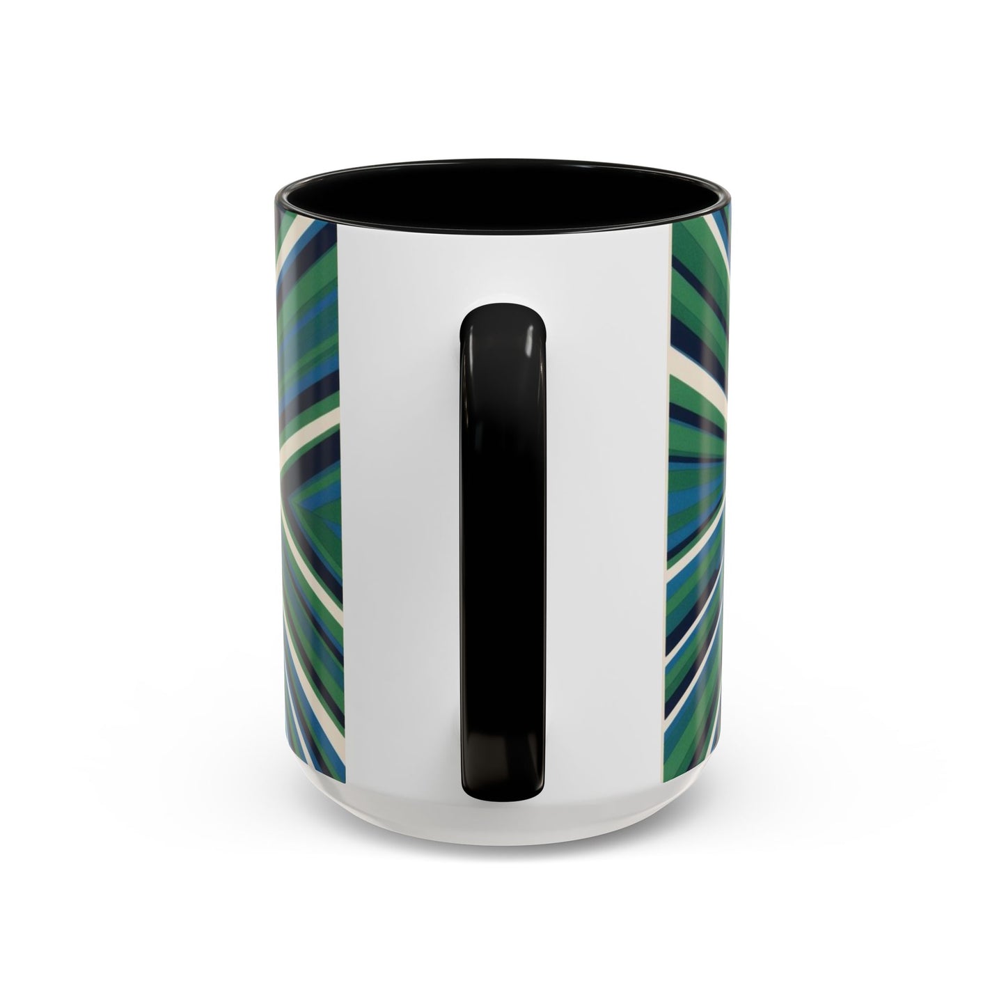Optical Illusion Accent Mug – Ceramic Coffee Cup
