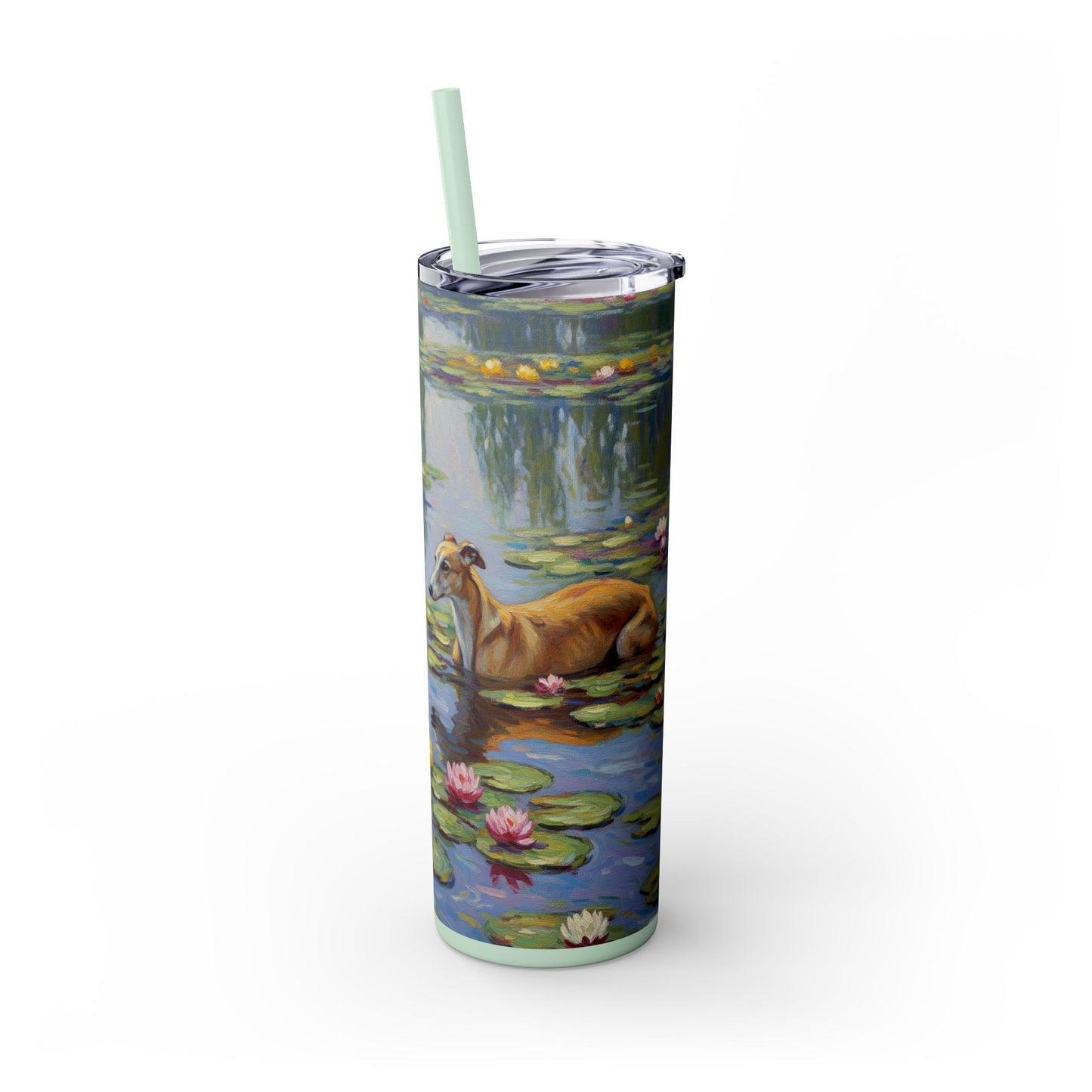 Vaso para galgos con pajita, 20 oz