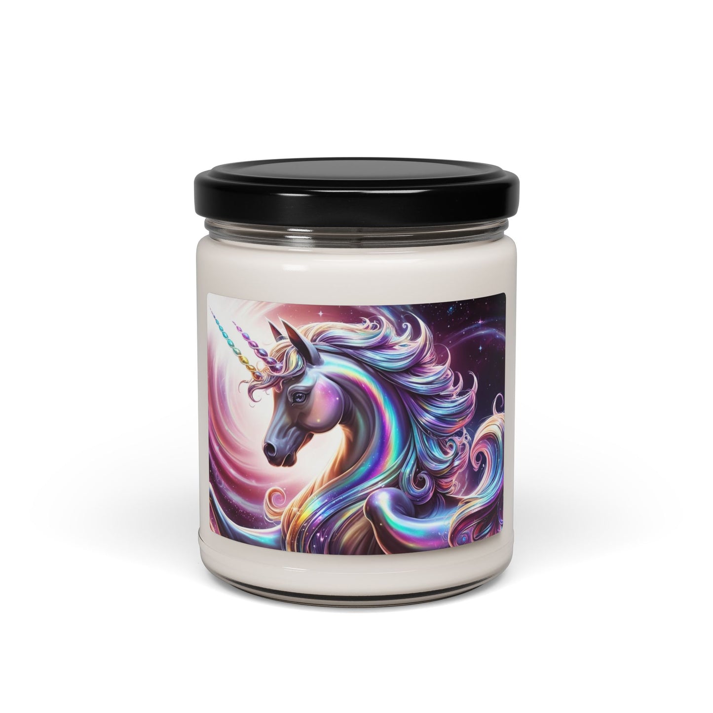 Glittery Psychedelic Unicorn- Scented Soy Candle, 9oz