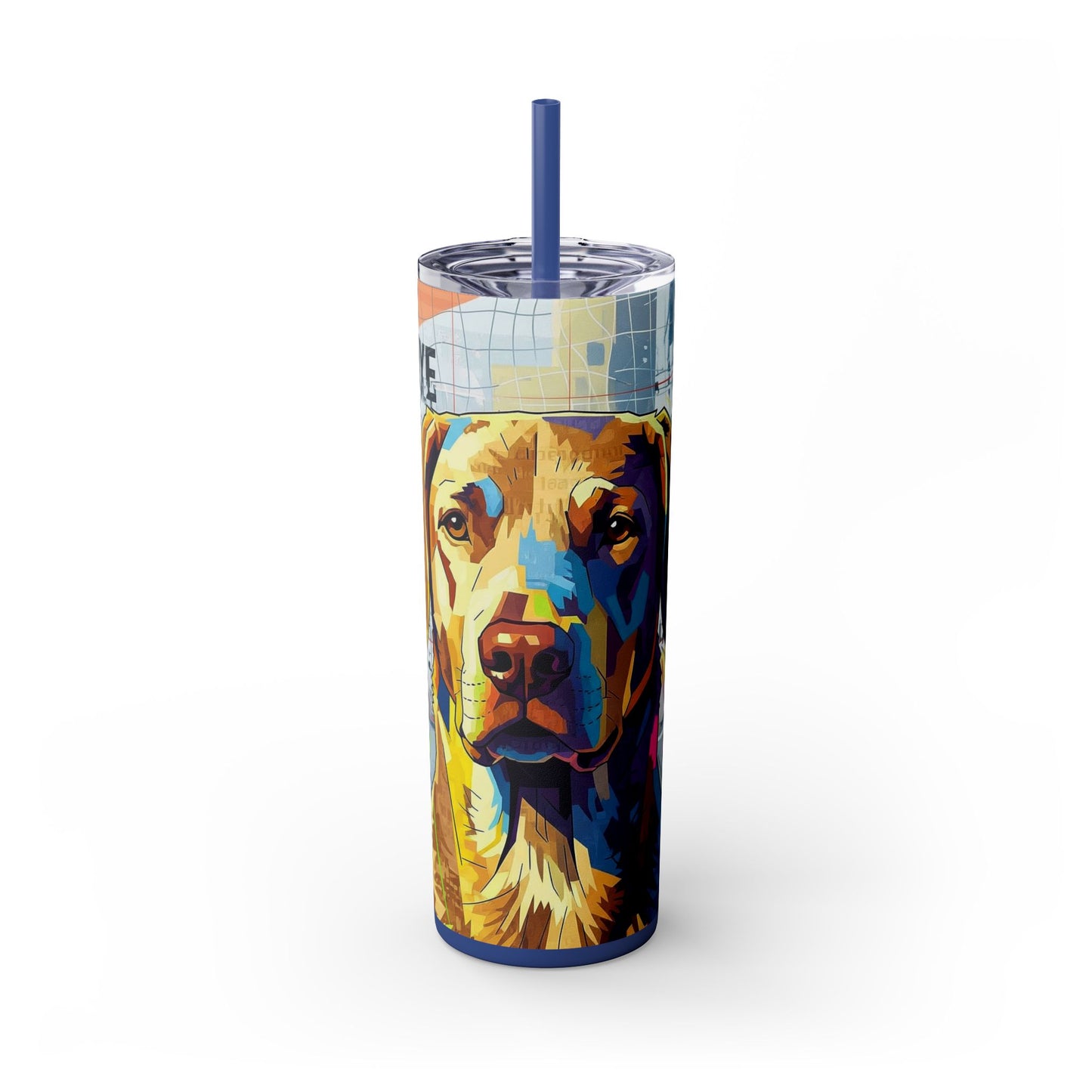 Skinny Tumbler with Straw – 20 oz Stainless Steel Cup