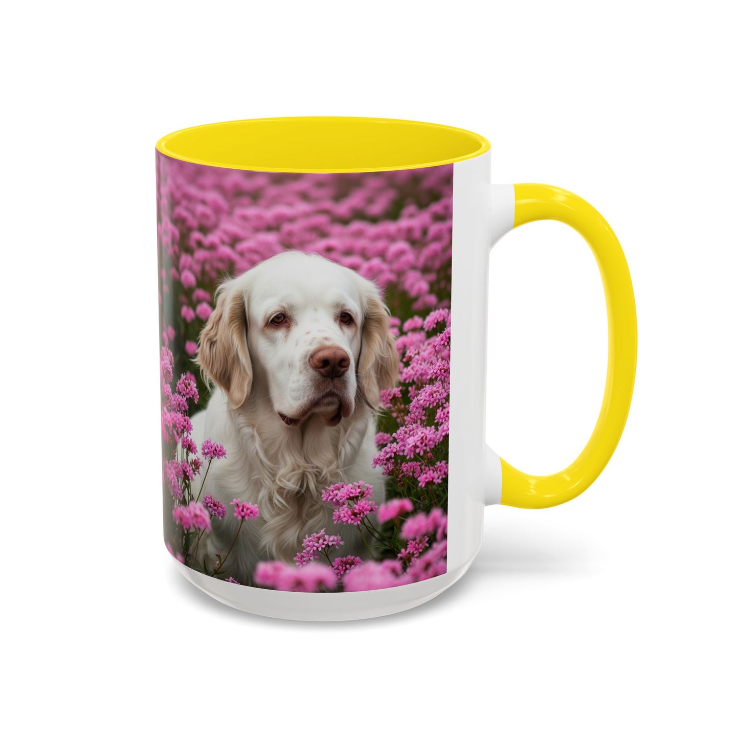 Clumber Spaniel Accent Coffee Mug - Perfect Gift for Dog Lovers