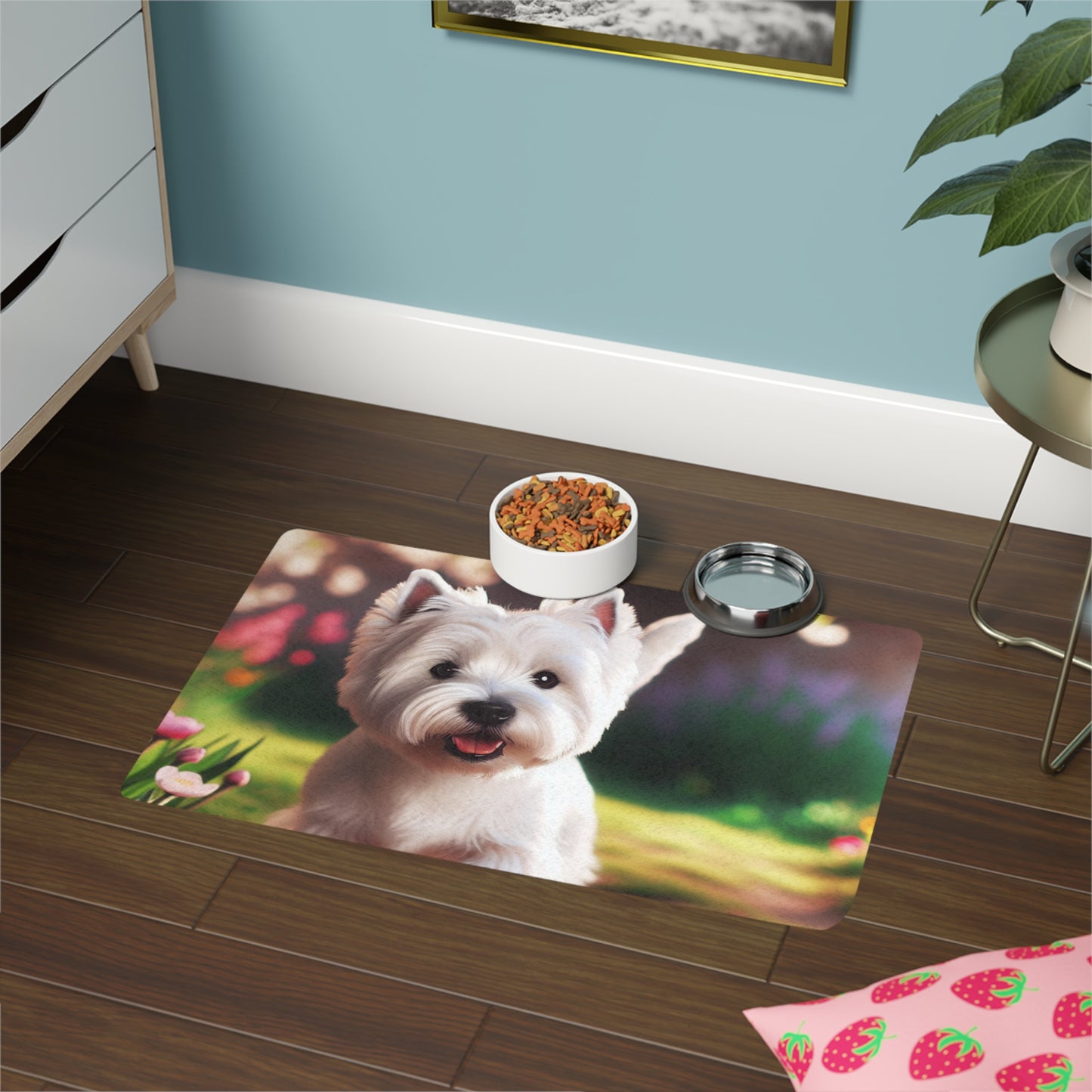 Pet Food Mat (12x18) - West Highland White Terrier