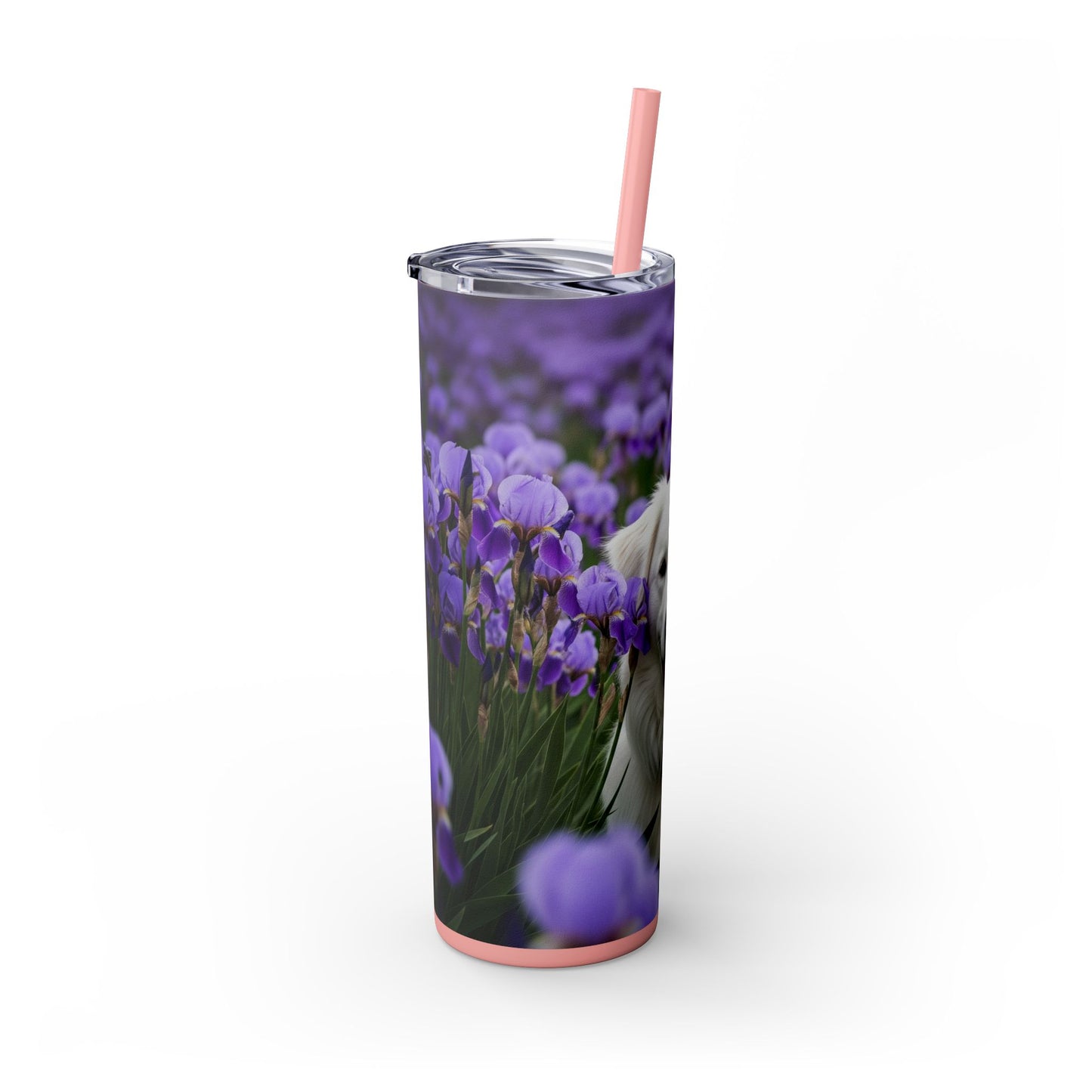 Skinny Tumbler with Straw – 20 oz Stainless Steel Cup