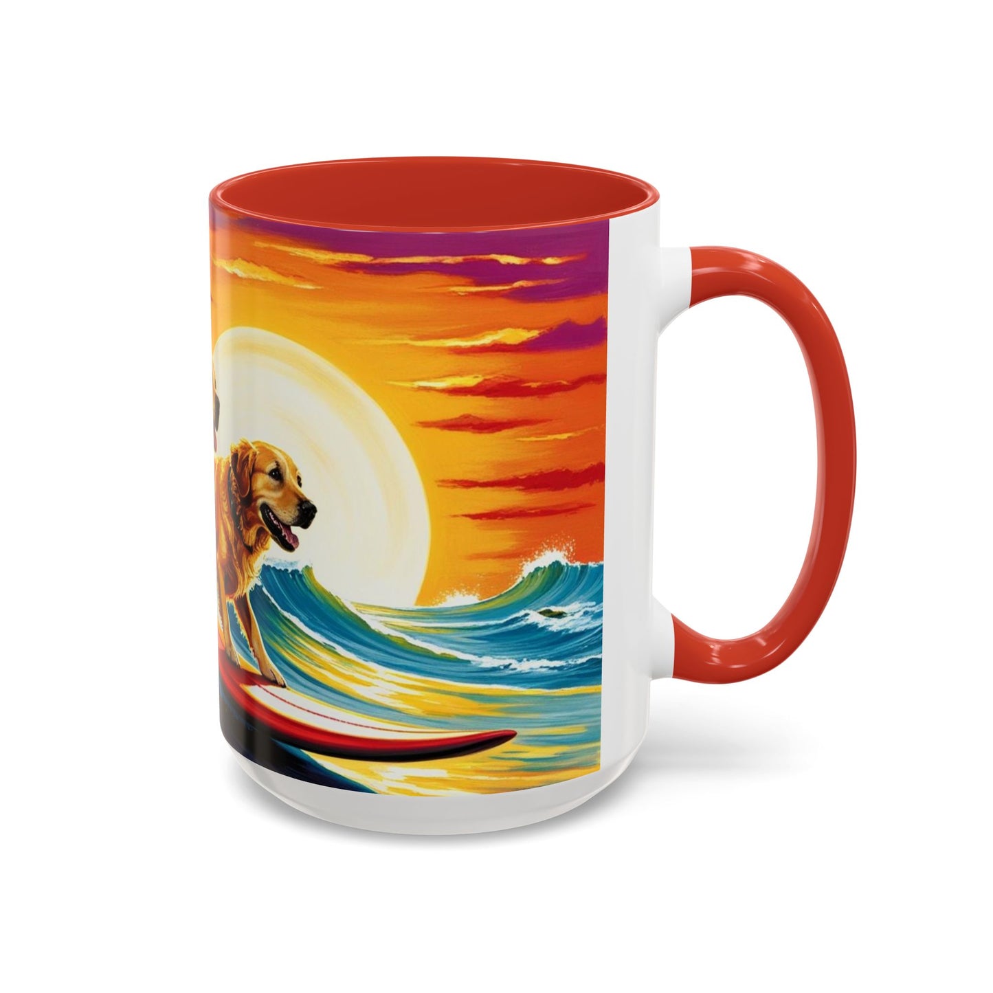 Taza de café con detalles de Surf Dogs: el regalo perfecto para los amantes de los perros