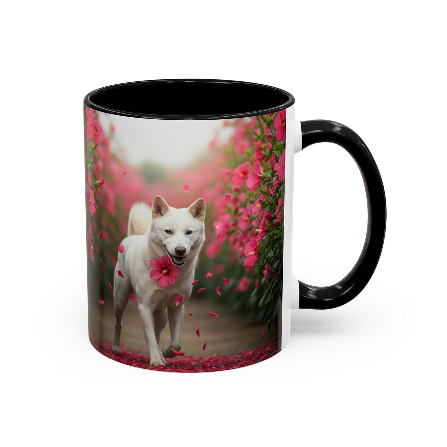 Taza de café con diseño de perro Jindo coreano: el regalo perfecto para los amantes de los perros.