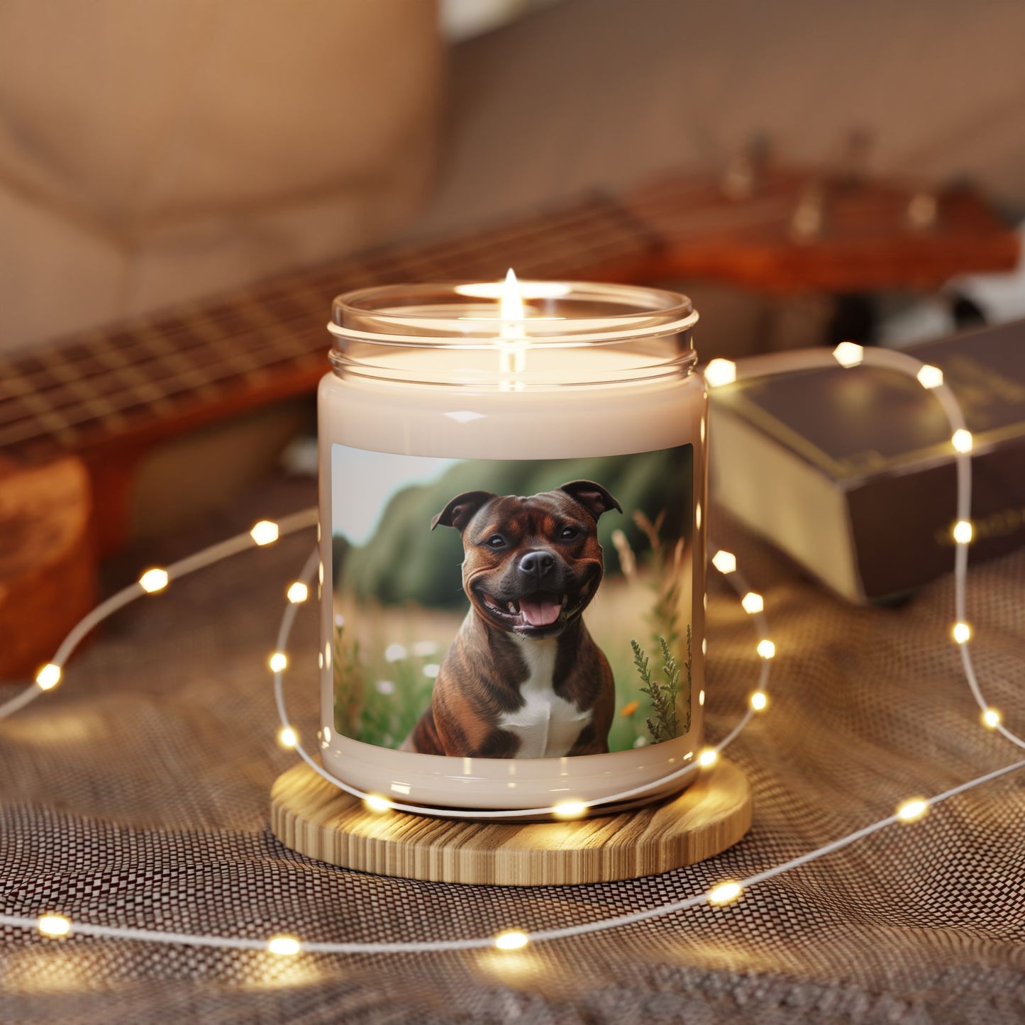 Staffordshire Bull Terrier- Scented Soy Candle, 9oz