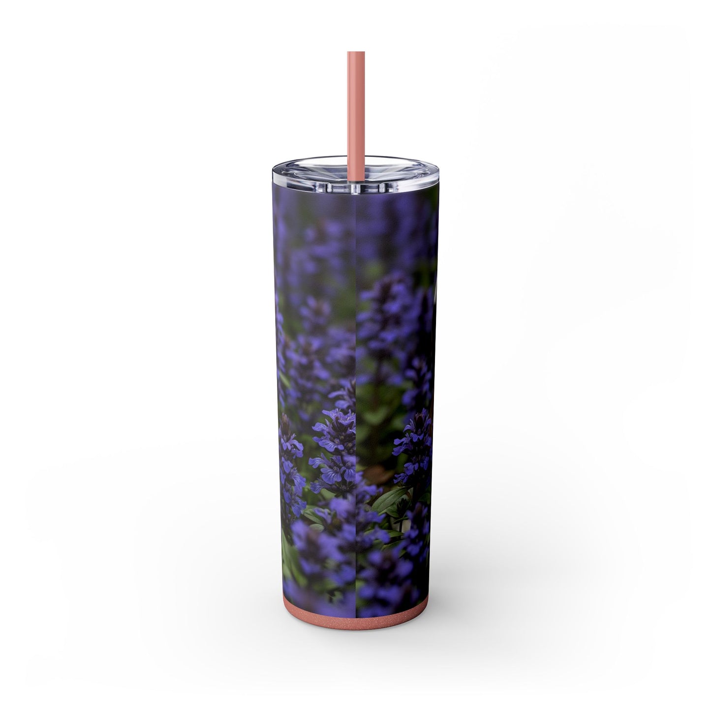 Miniature Bull Terrier Skinny Tumbler with Straw, 20oz