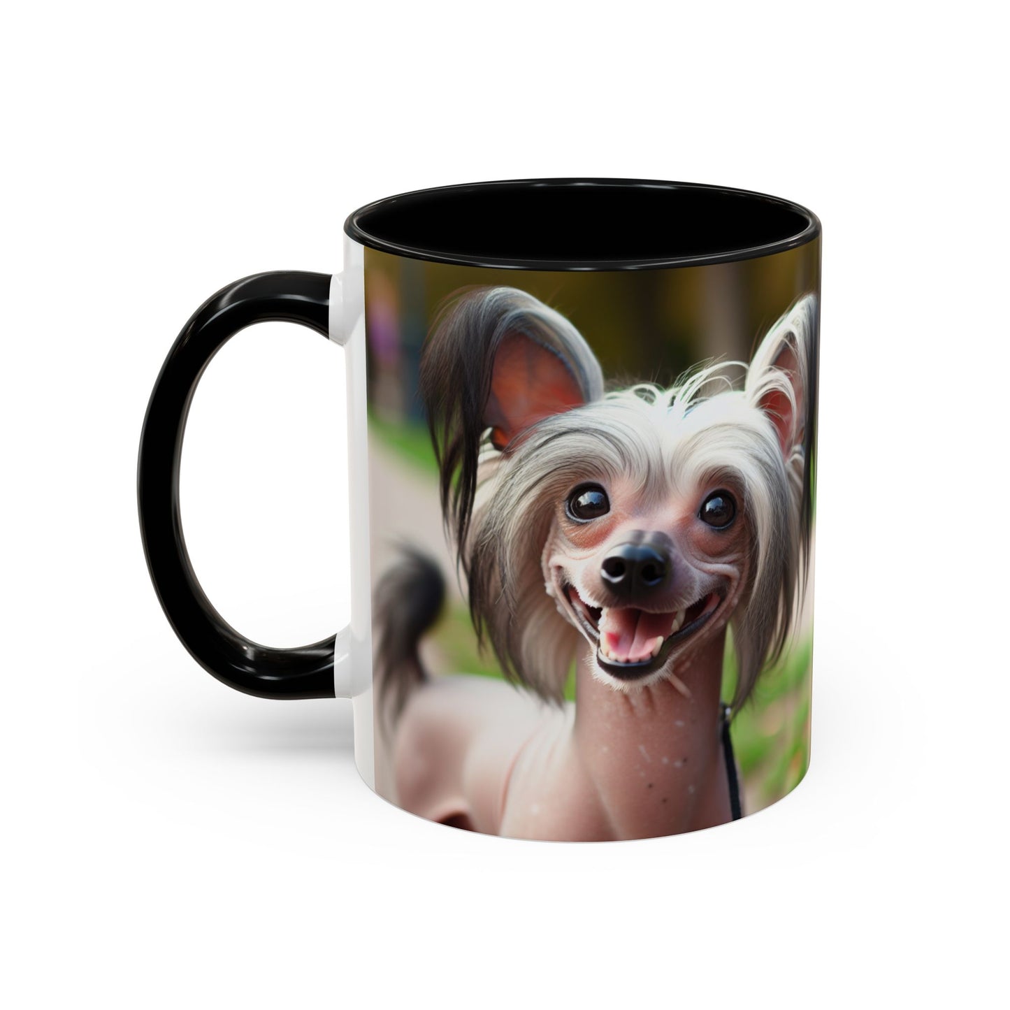 Chinese Crested Dog Accent Coffee Mug - Perfect Gift for Dog Lovers