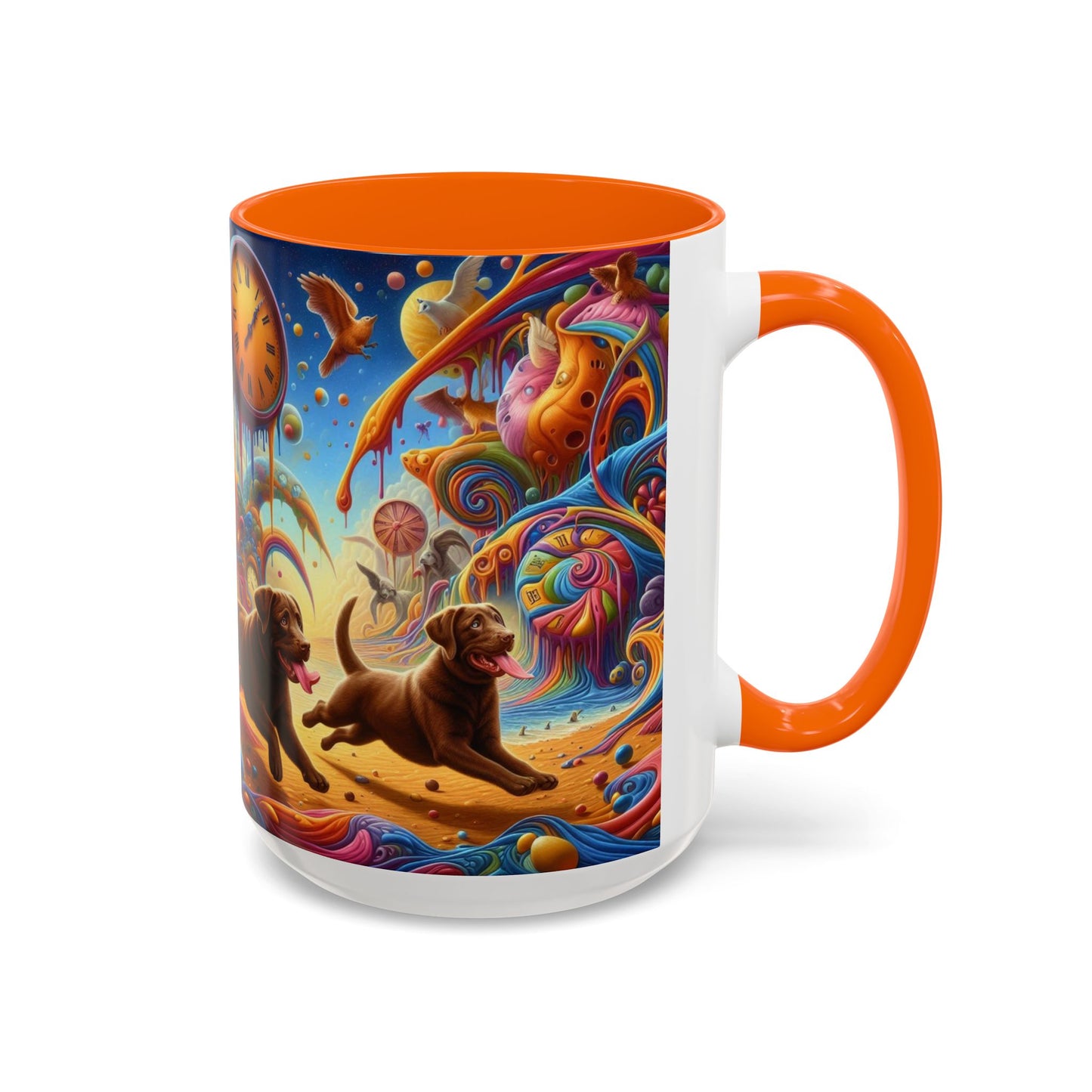 Chocolate Labrador Accent Coffee Mug - Perfect Gift for Dog Lovers