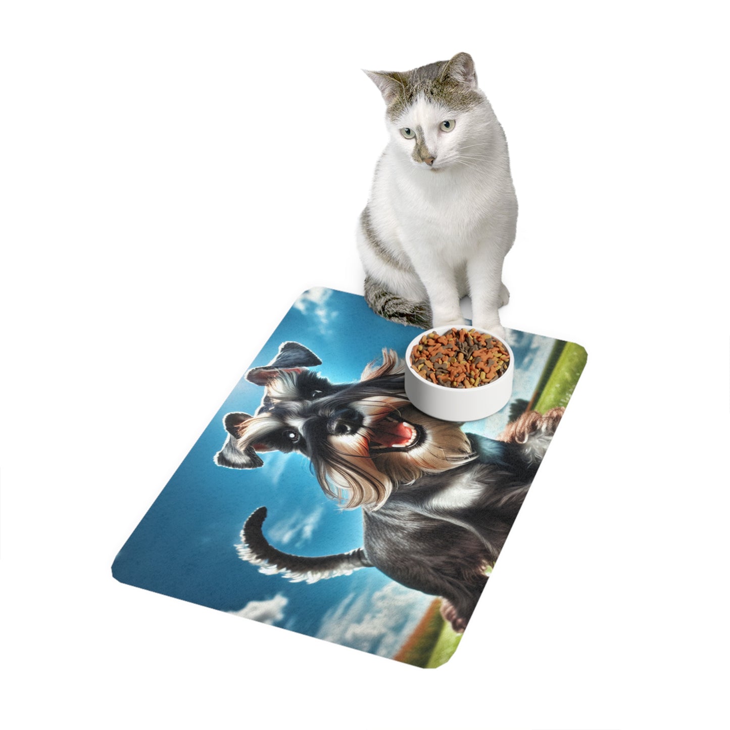 Pet Food Mat (12x18) - Standard Schnauzer