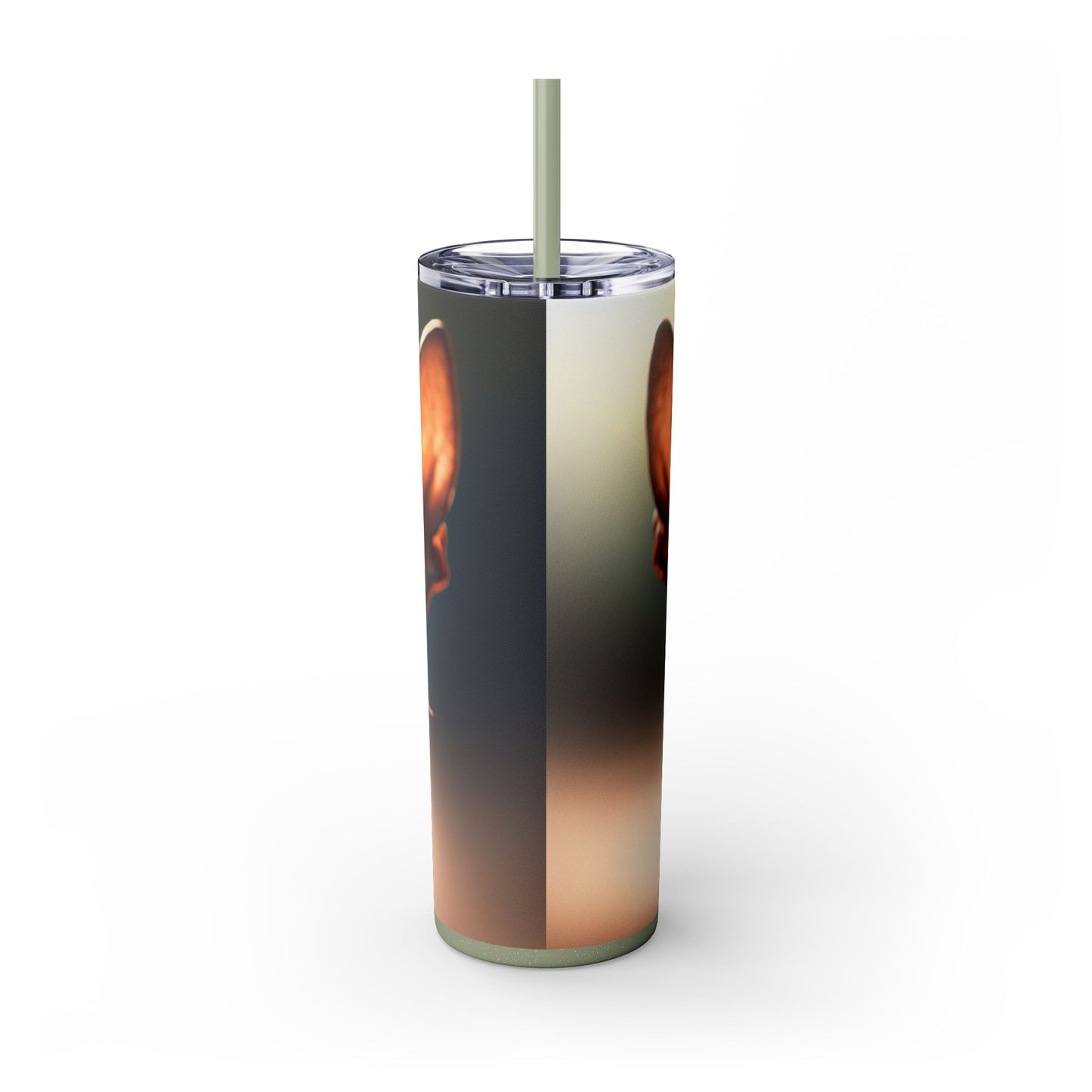 Xoloitzcuintli Skinny Tumbler with Straw, 20oz