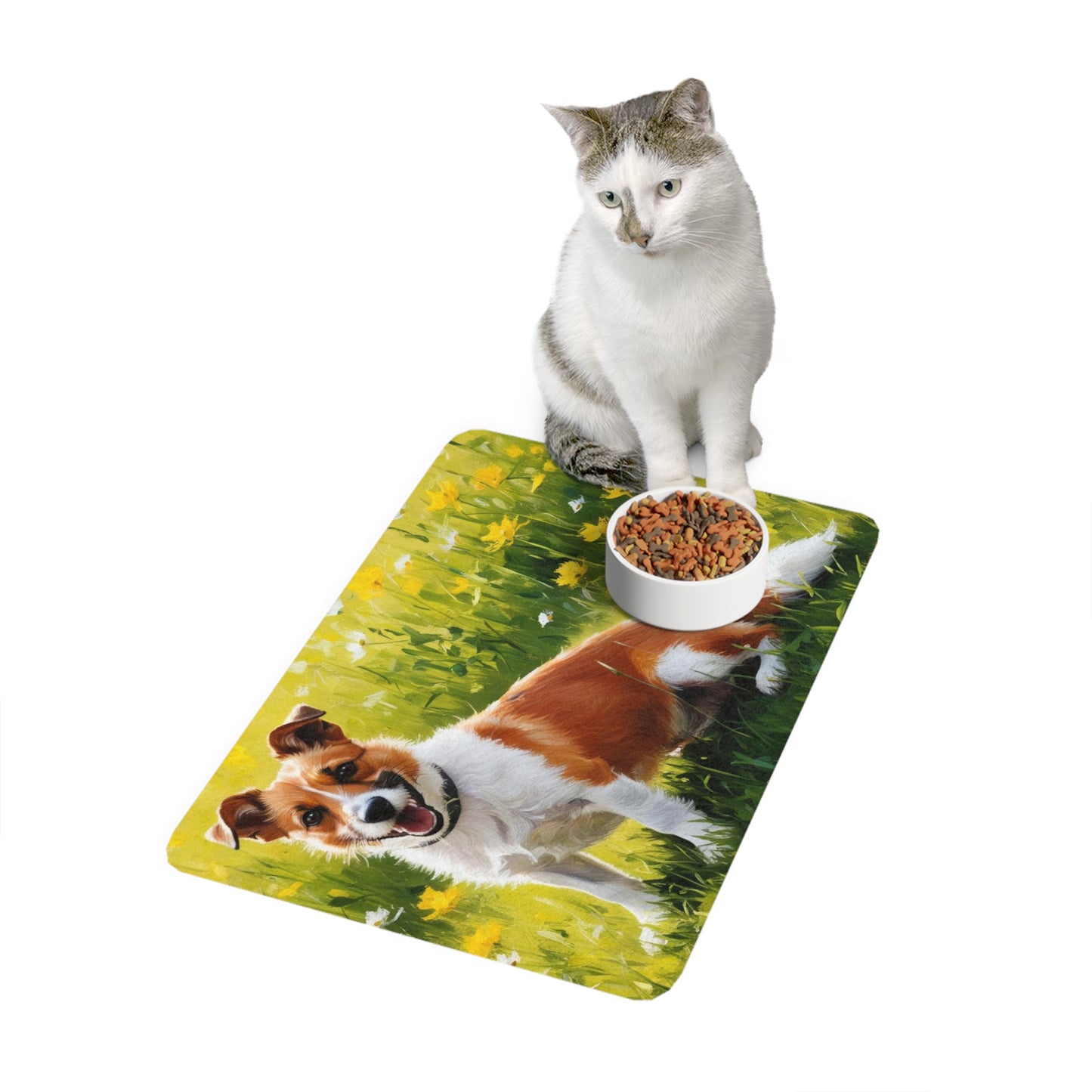 Pet Food Mat (12x18) - Fox Terrier