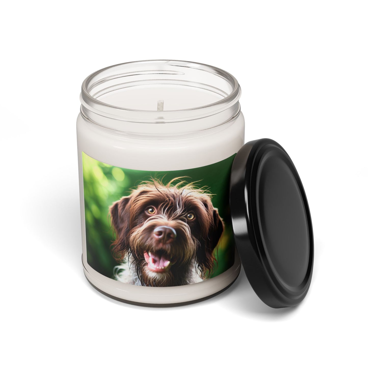 German Wirehaired Pointer- Scented Soy Candle, 9oz