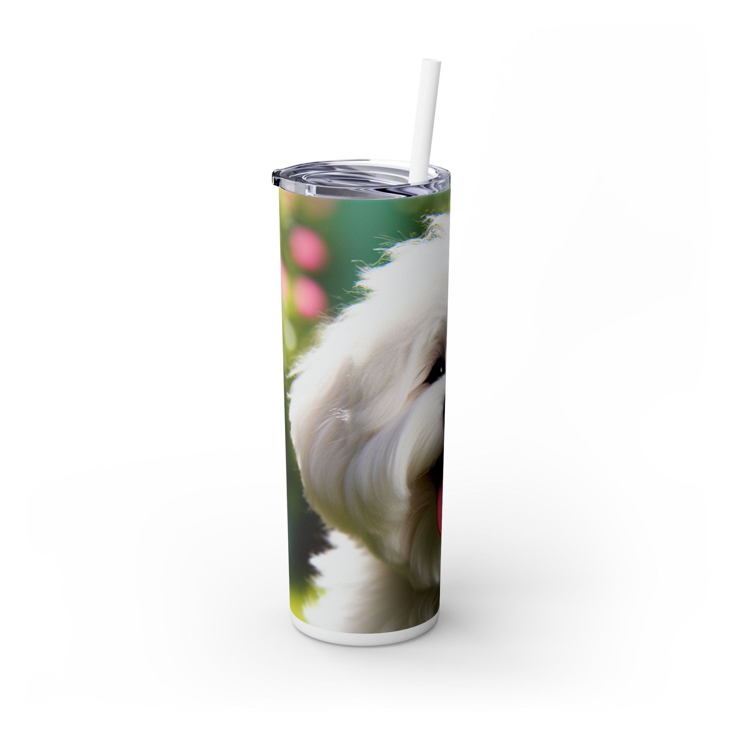 Skinny Tumbler with Straw – 20 oz Stainless Steel Cup