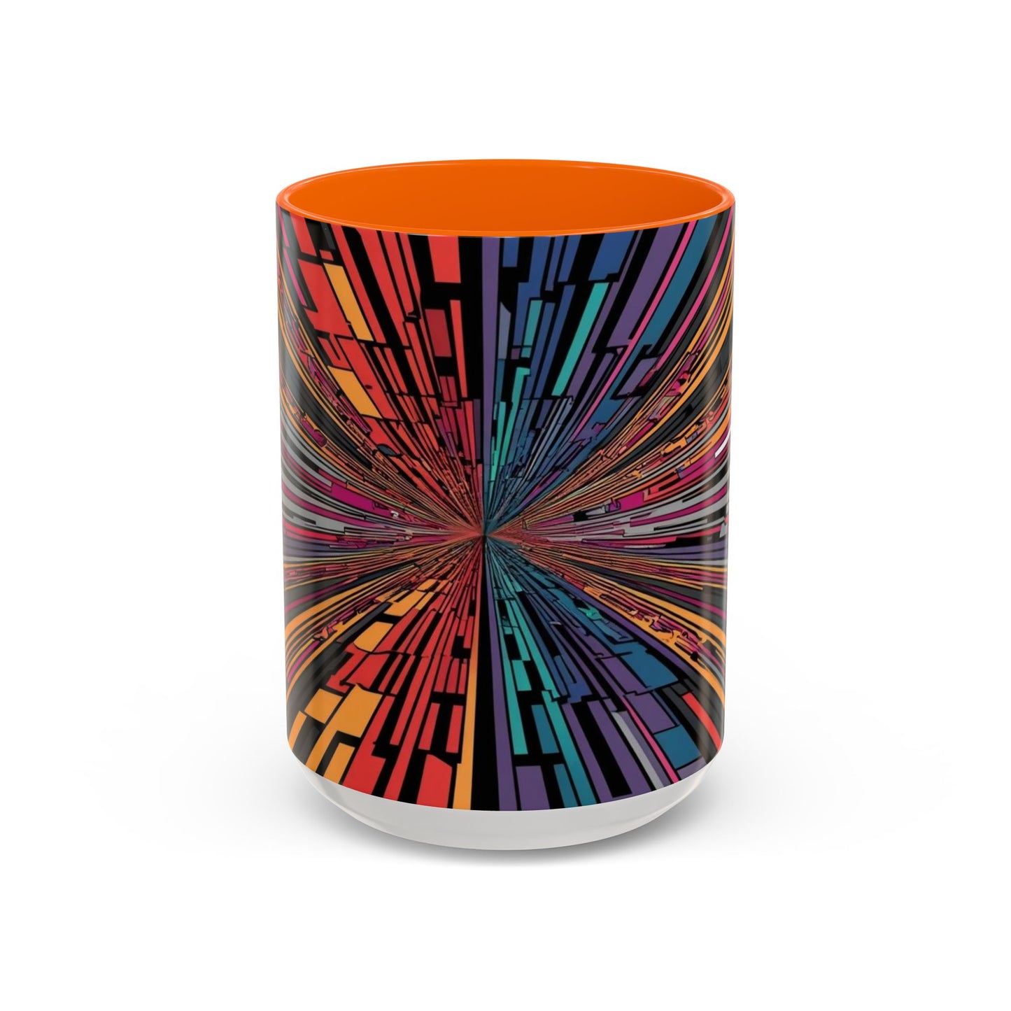 Optical Illusion Accent Mug – Ceramic Coffee Cup