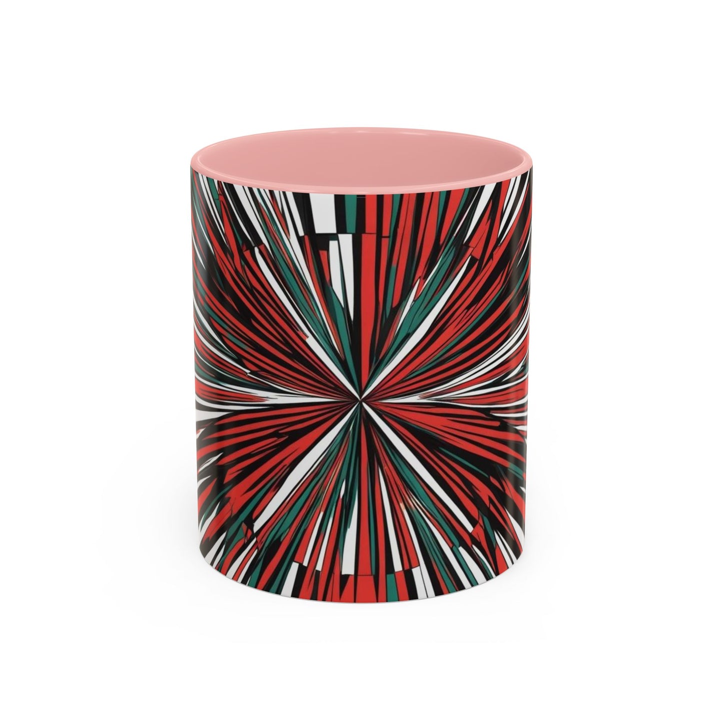 Optical Illusion Accent Mug – Ceramic Coffee Cup
